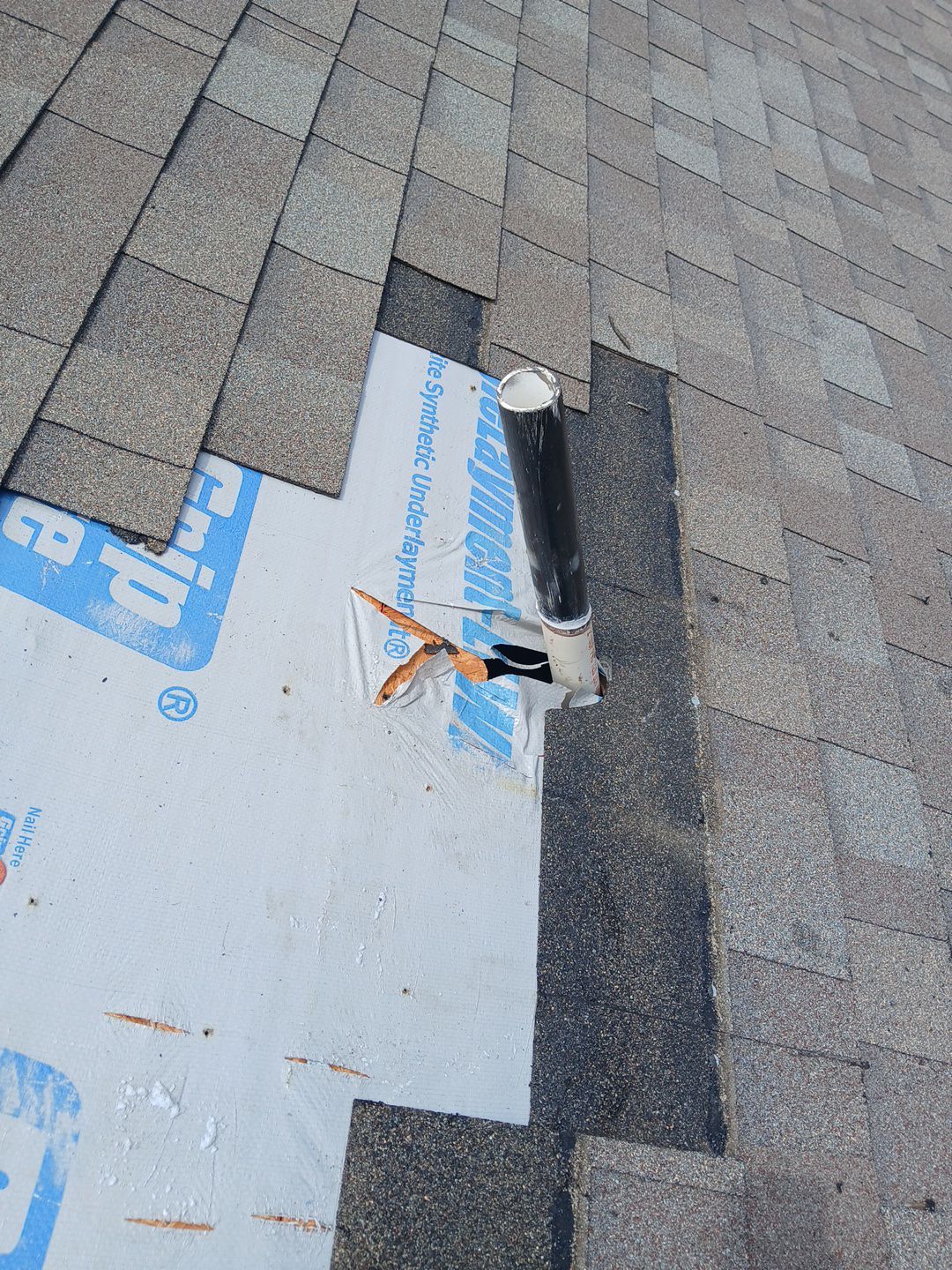 Hail Damage using Owen's Corning Duration (Lifetime) Shingles by Roof Repair Company