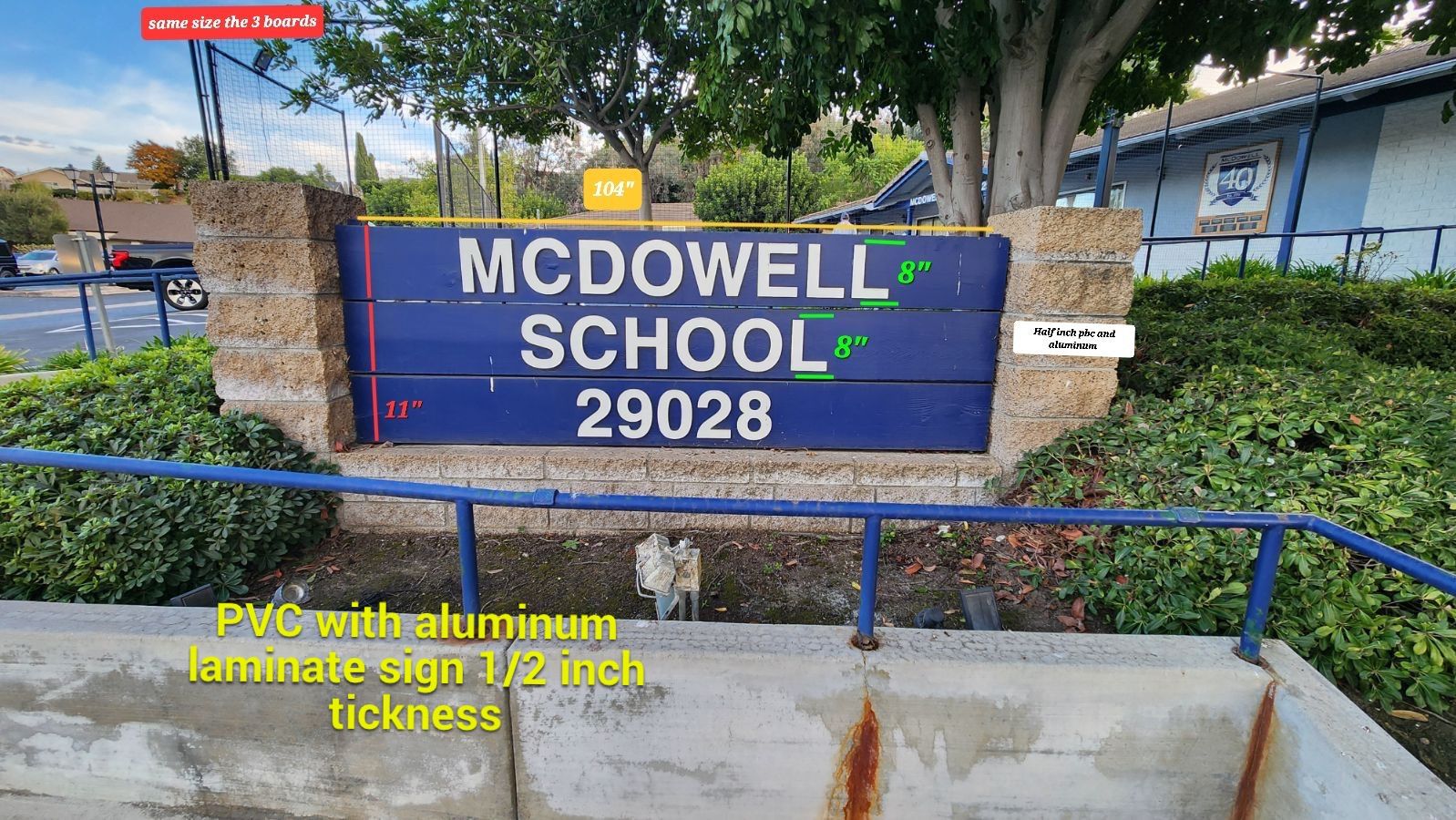 Project in Laguna Niguel by Golden State Signs