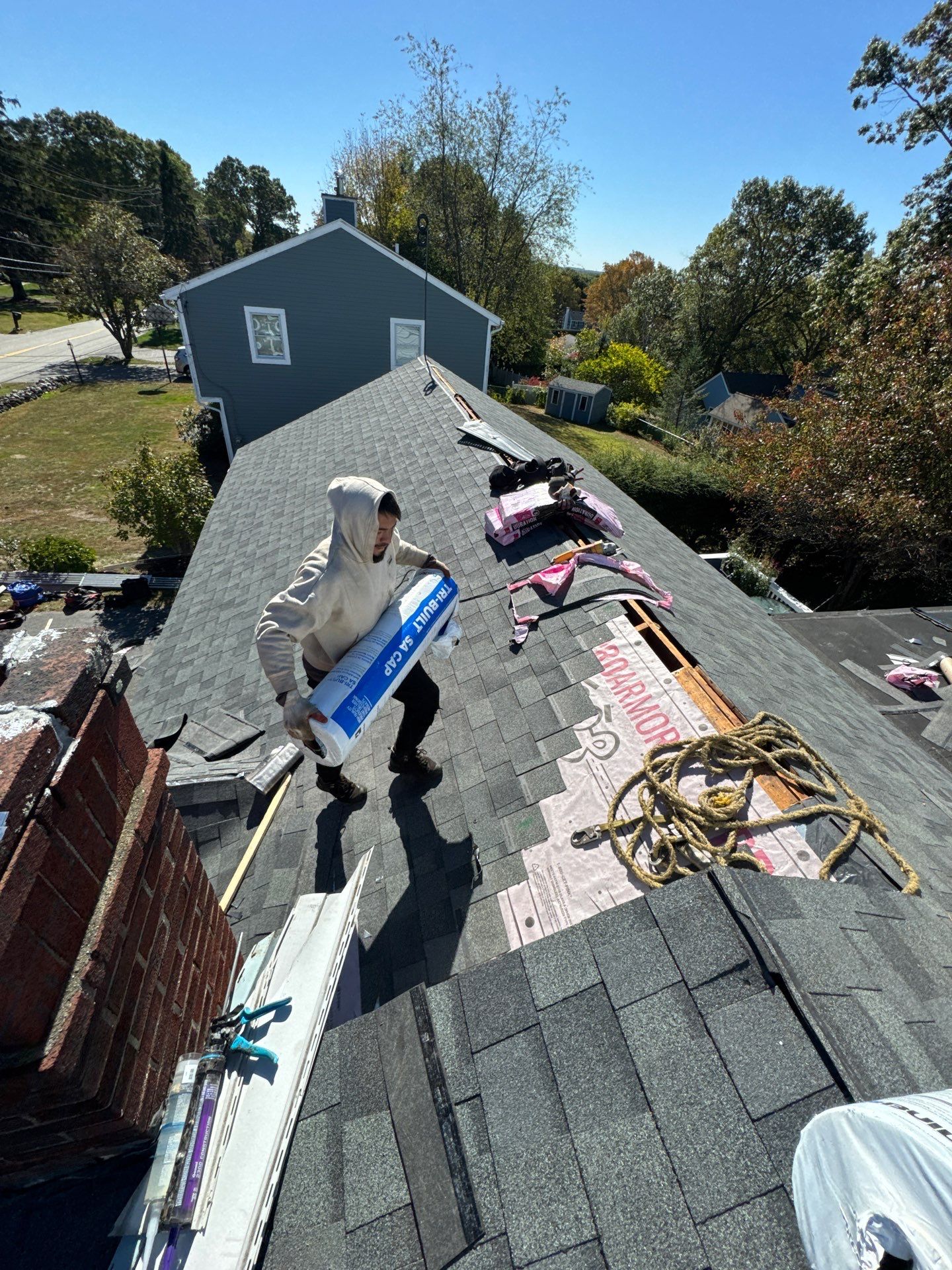 Full Roof Replacement & EPDM Integration | Tewksbury, MA by Mighty Dog Roofing of Greater Middlesex County
