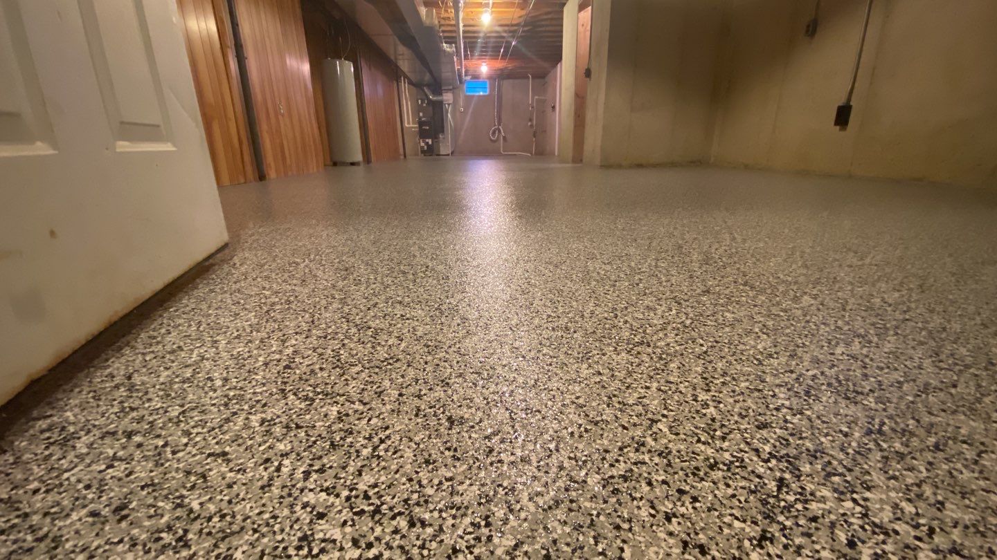 Basement Floor Color is Domino by Your1DayFloor.com