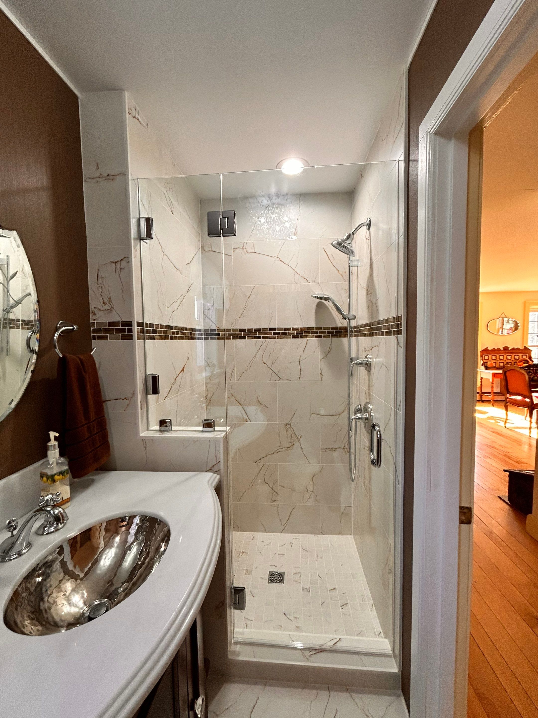 Frameless Shower Enclosure by Cheshire Glass Company