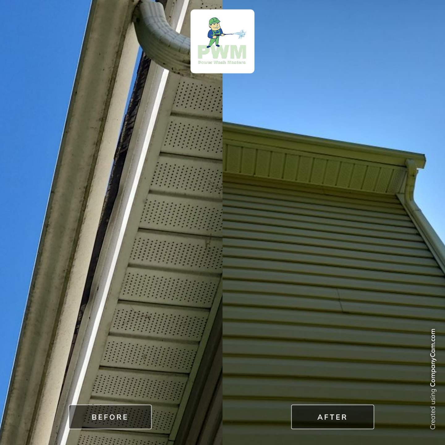 House Wash using cleaner by Power Wash Masters LLC