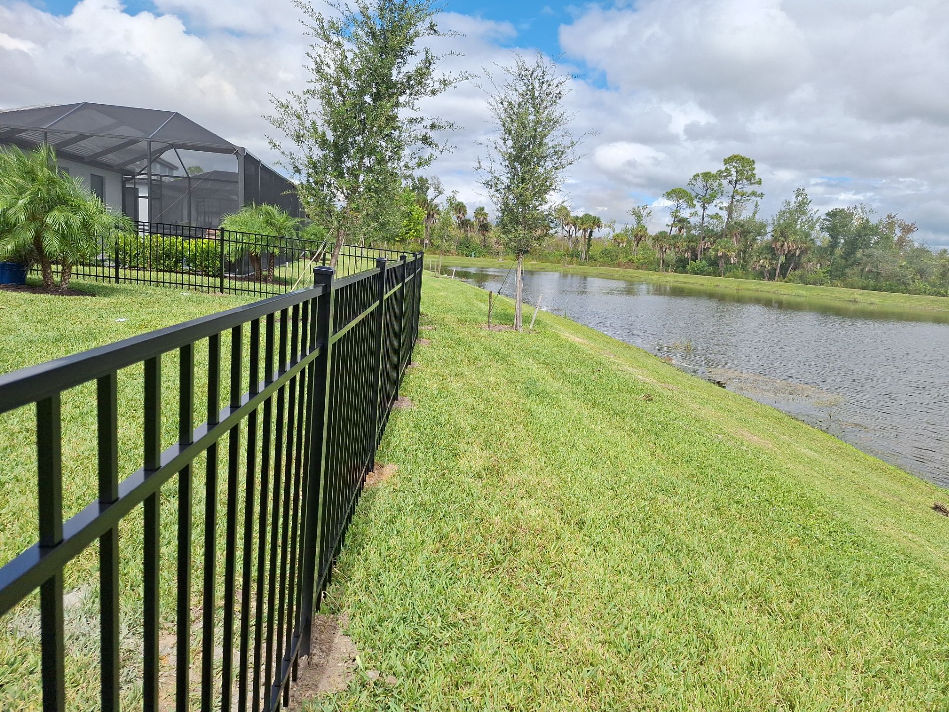 Venice Florida Black Aluminum Fence Installation by Asap fence and gates, LLC