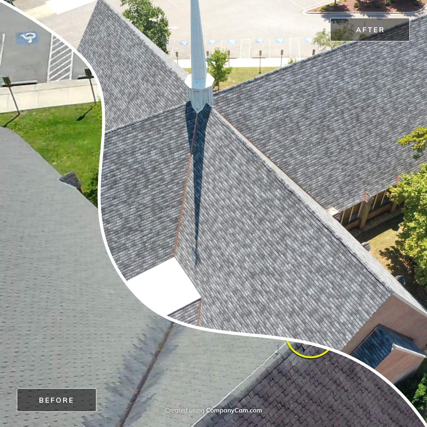 Roof Installation using Flat Roof Coating by ExteriorPros