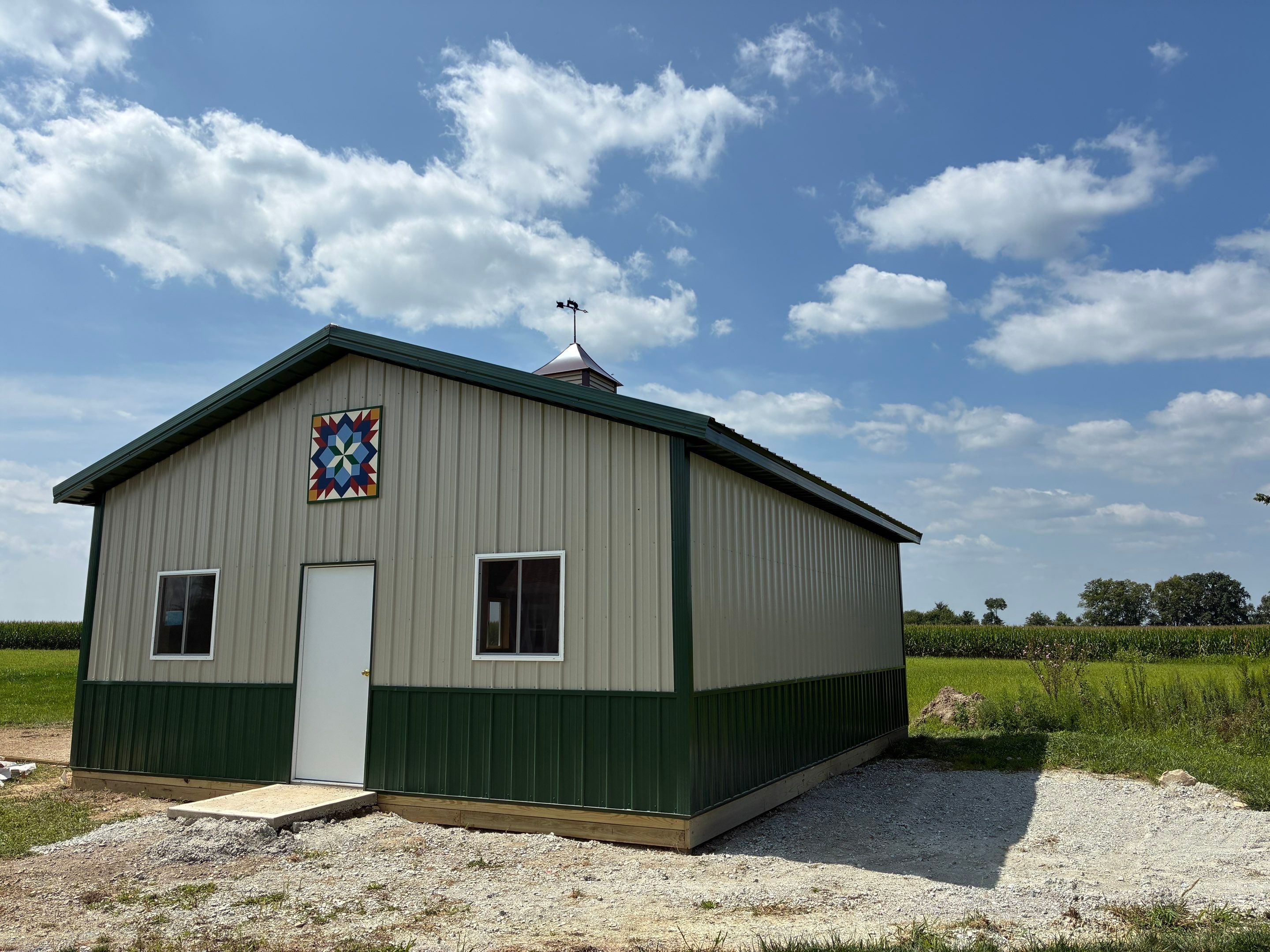 Custom Post-Frame Pole Barn with Concrete Floor in Greenfield by The Barn Builders