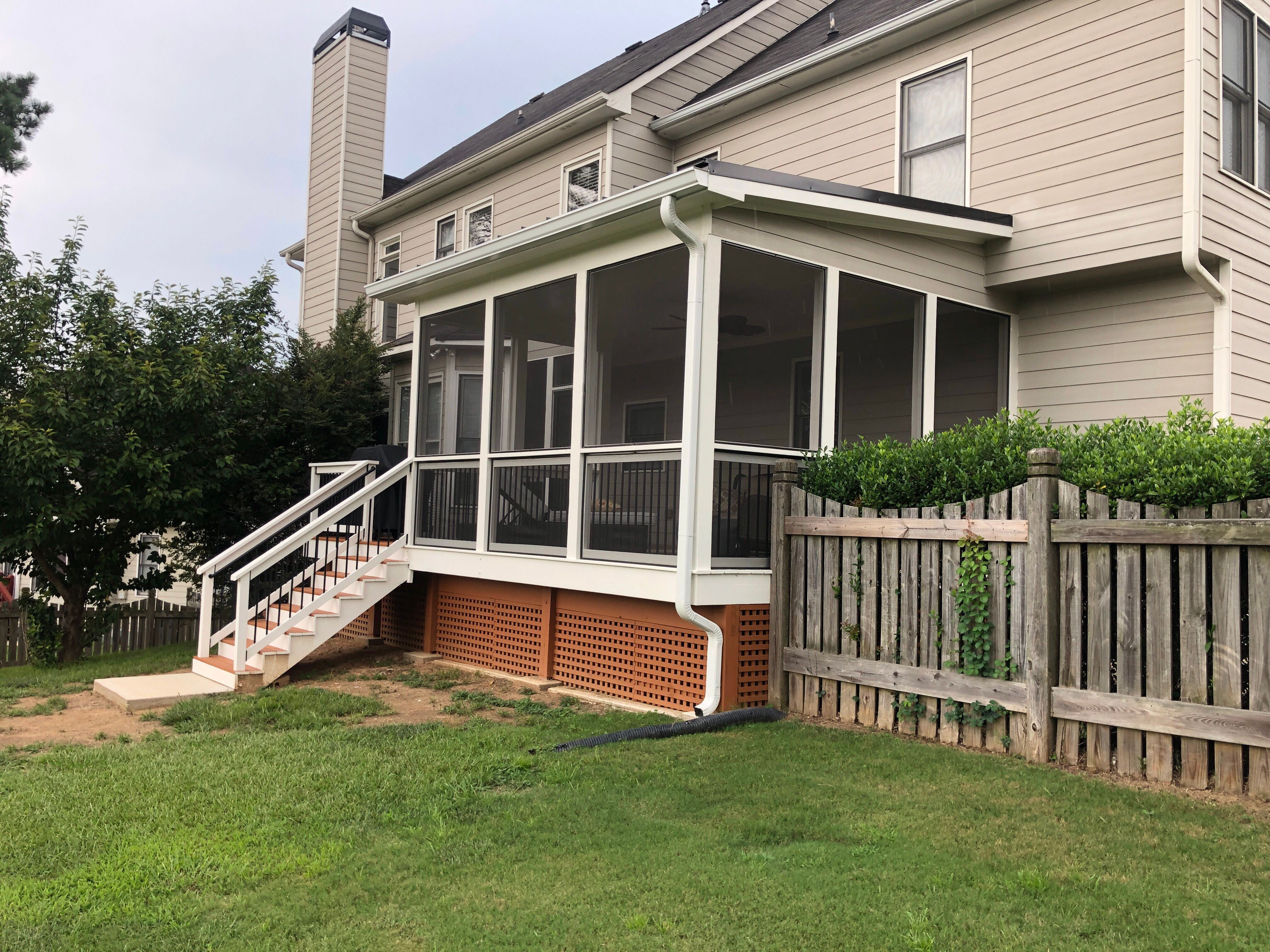 Screened-In Porch and Elevated Deck Construction in Acworth by Swift Home Renovations 