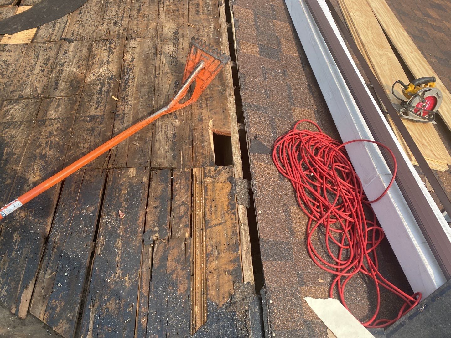 Residential Roofing Installation using Owens Corning Duration Brownwood by A Plus Exterior