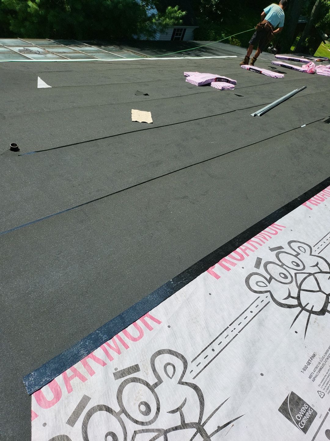 Residential Roofing Installation using Owens Corning TruDefinition Duration Designer - Black Sable by A Plus Exterior