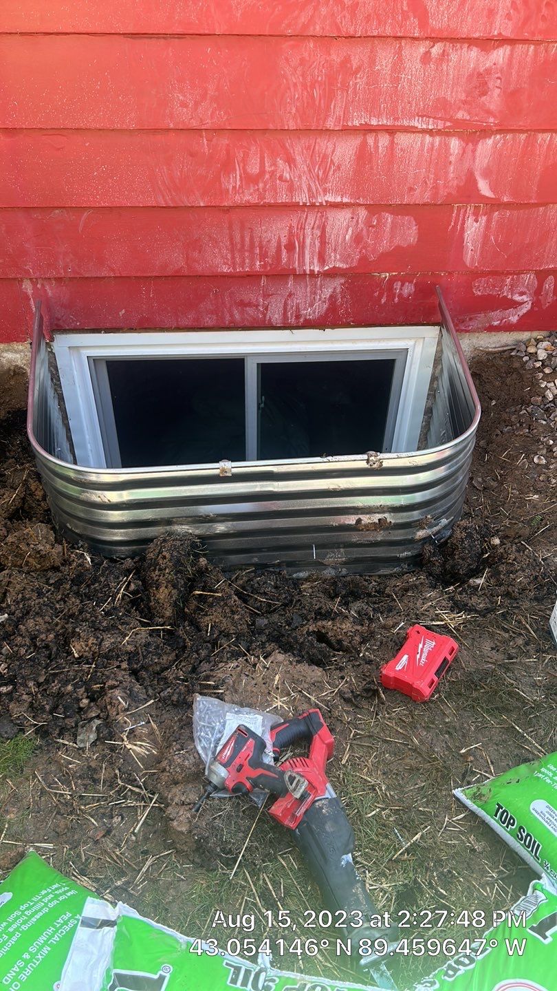 Egress Window using Provia Windows by Total Restoration Services