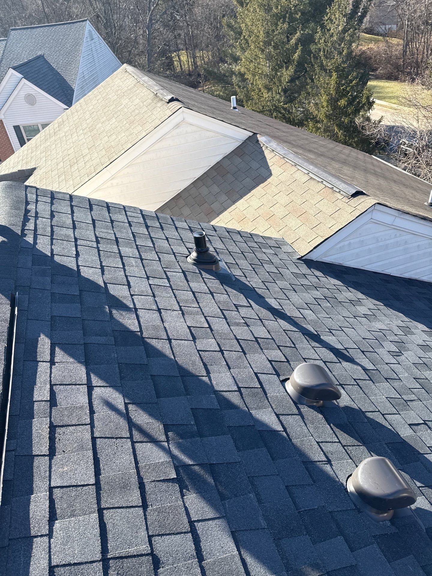 Burke: Residential Roof Replacement with CertainTeed Landmark Pro in Max Def Moire Black by RM Banning, Inc.