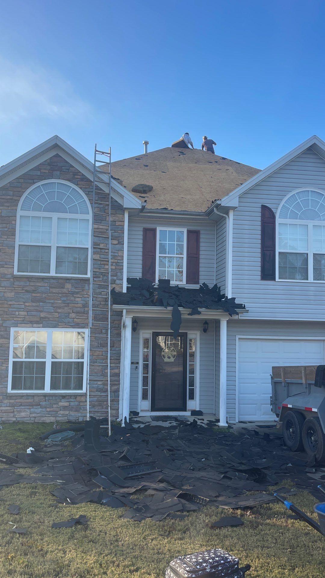 Roof replacement by hail damage by Just Brilliant Restoration JBR