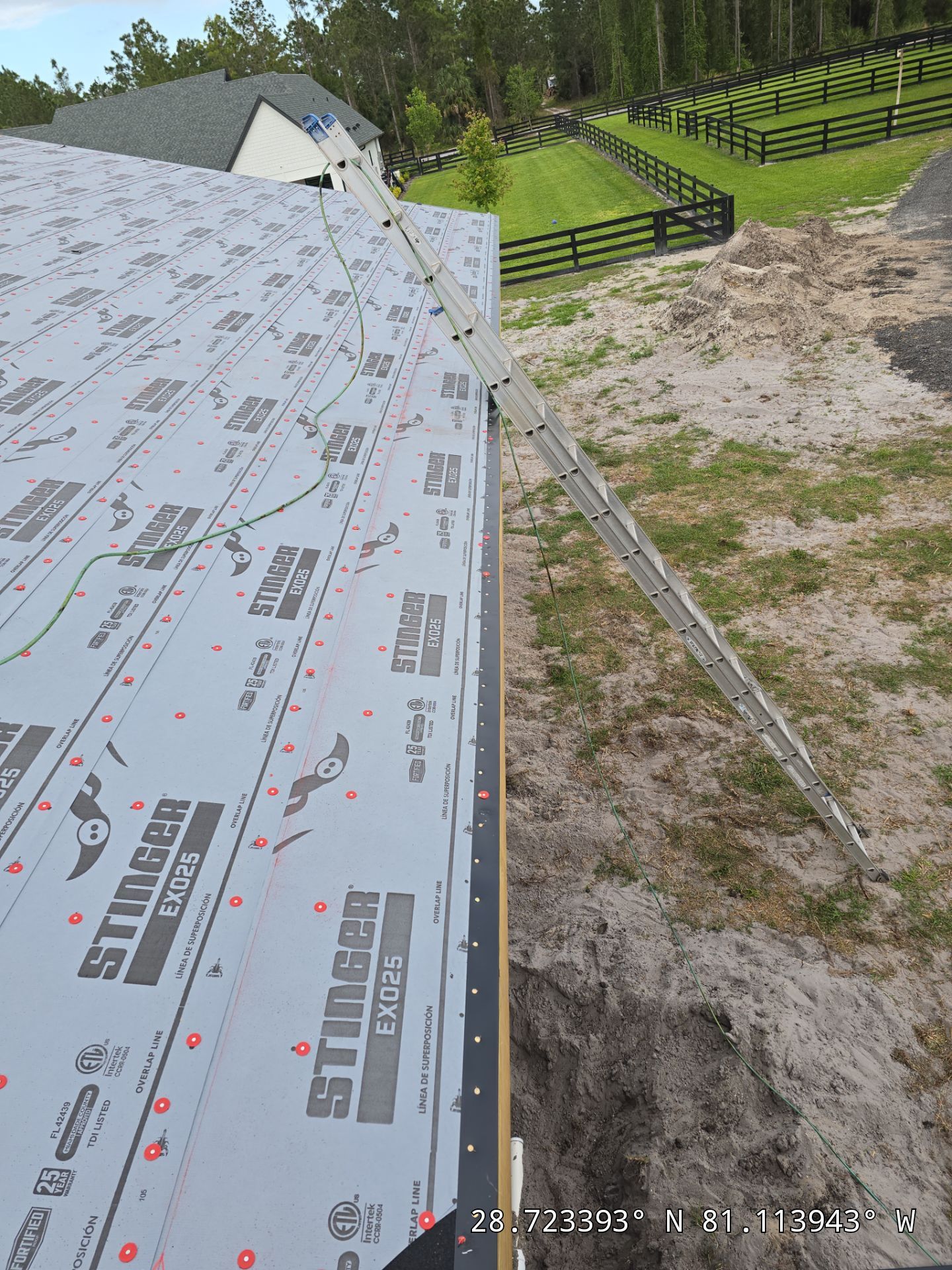Custom Post-Frame Horse Barn and Shingle Roof Installation in Geneva by Fortified Roofing Solutions Corp.