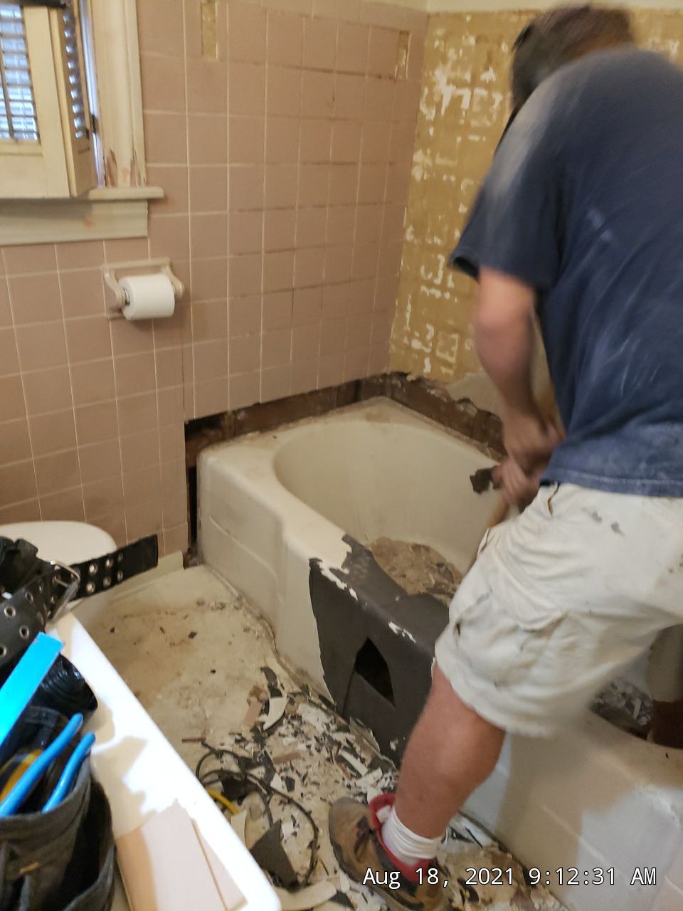 Tub to Shower Conversion using BCI Acrylic Shower System by Secure Construction Company Inc
