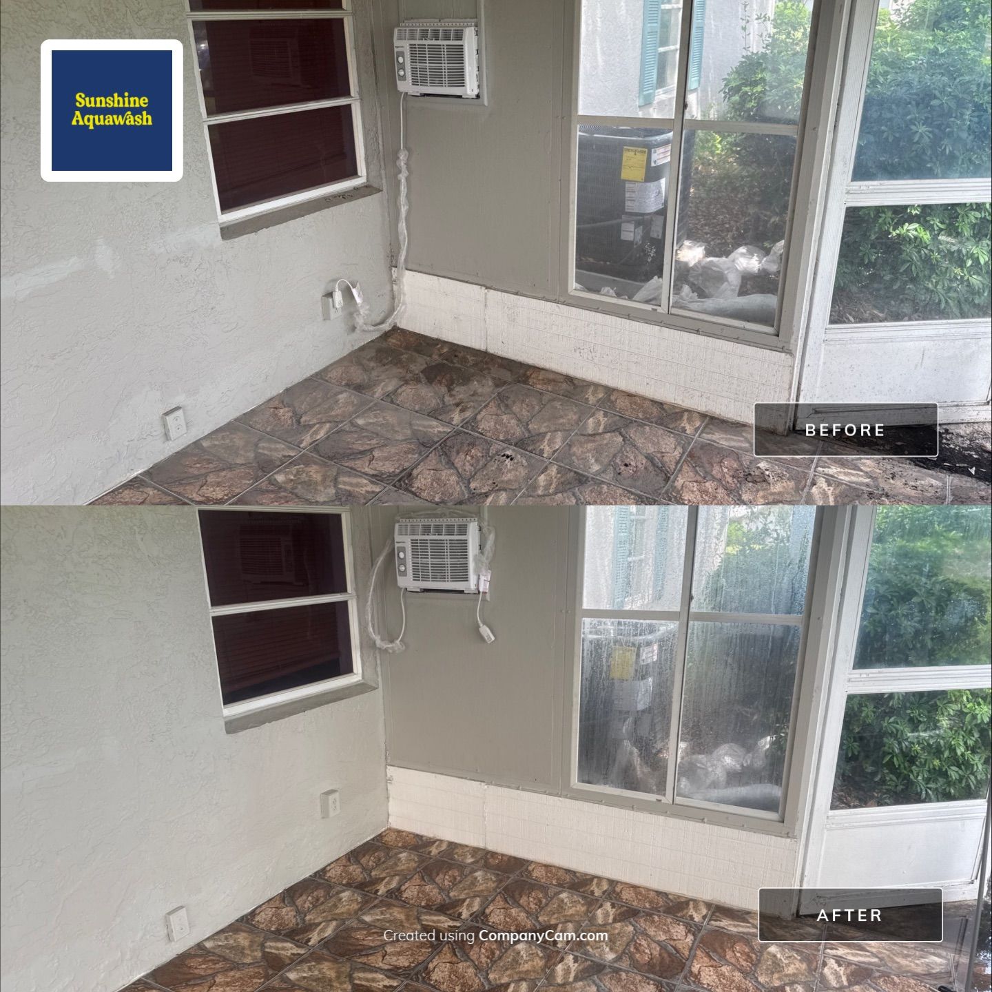 Condo Lanai Soft Washing – West Shore Village, St. Petersburg, FL by Sunshine AquaWash