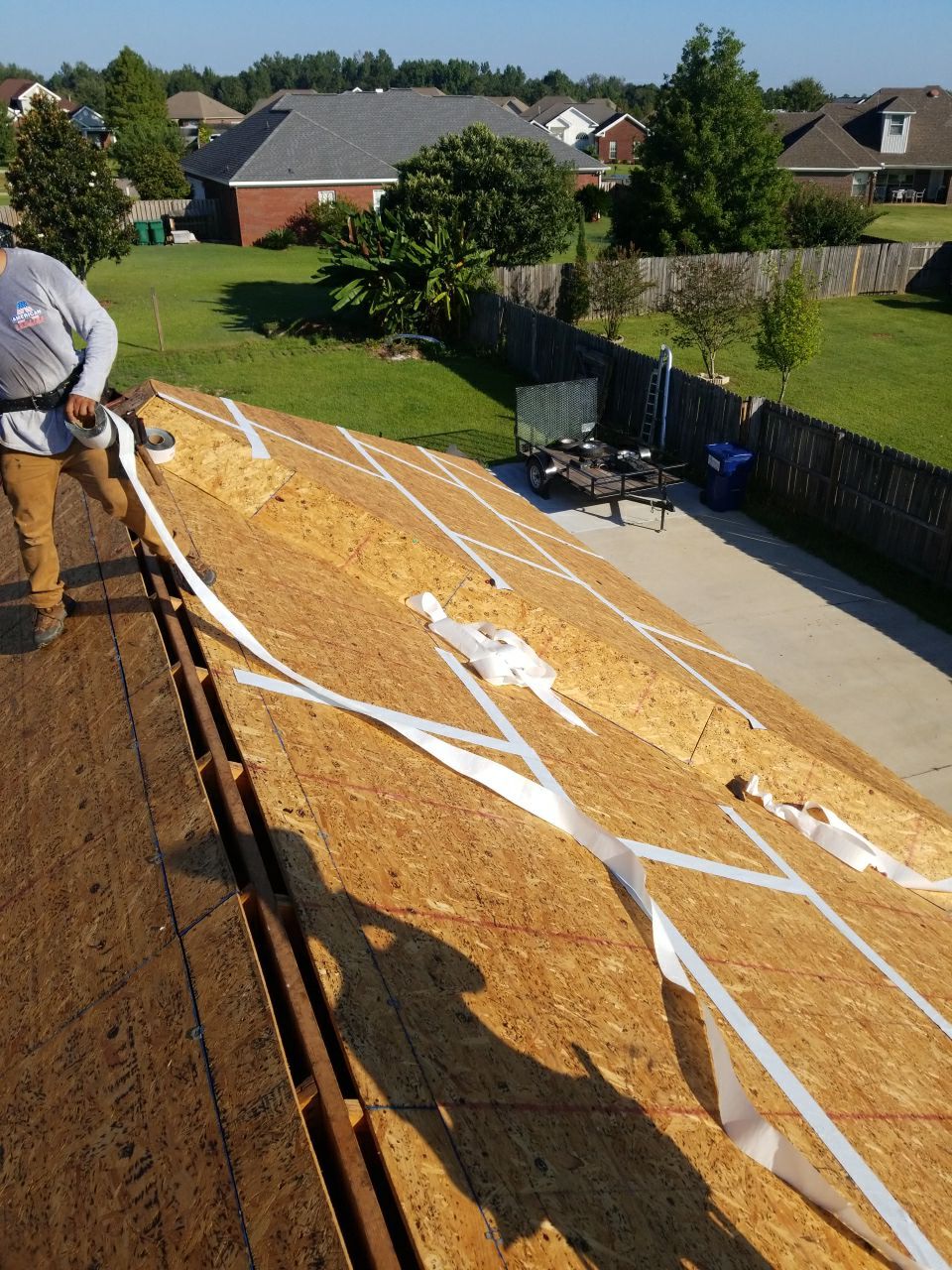 Residential Roofing Installation using Roof Replacement by American Roofing & Construction LLC