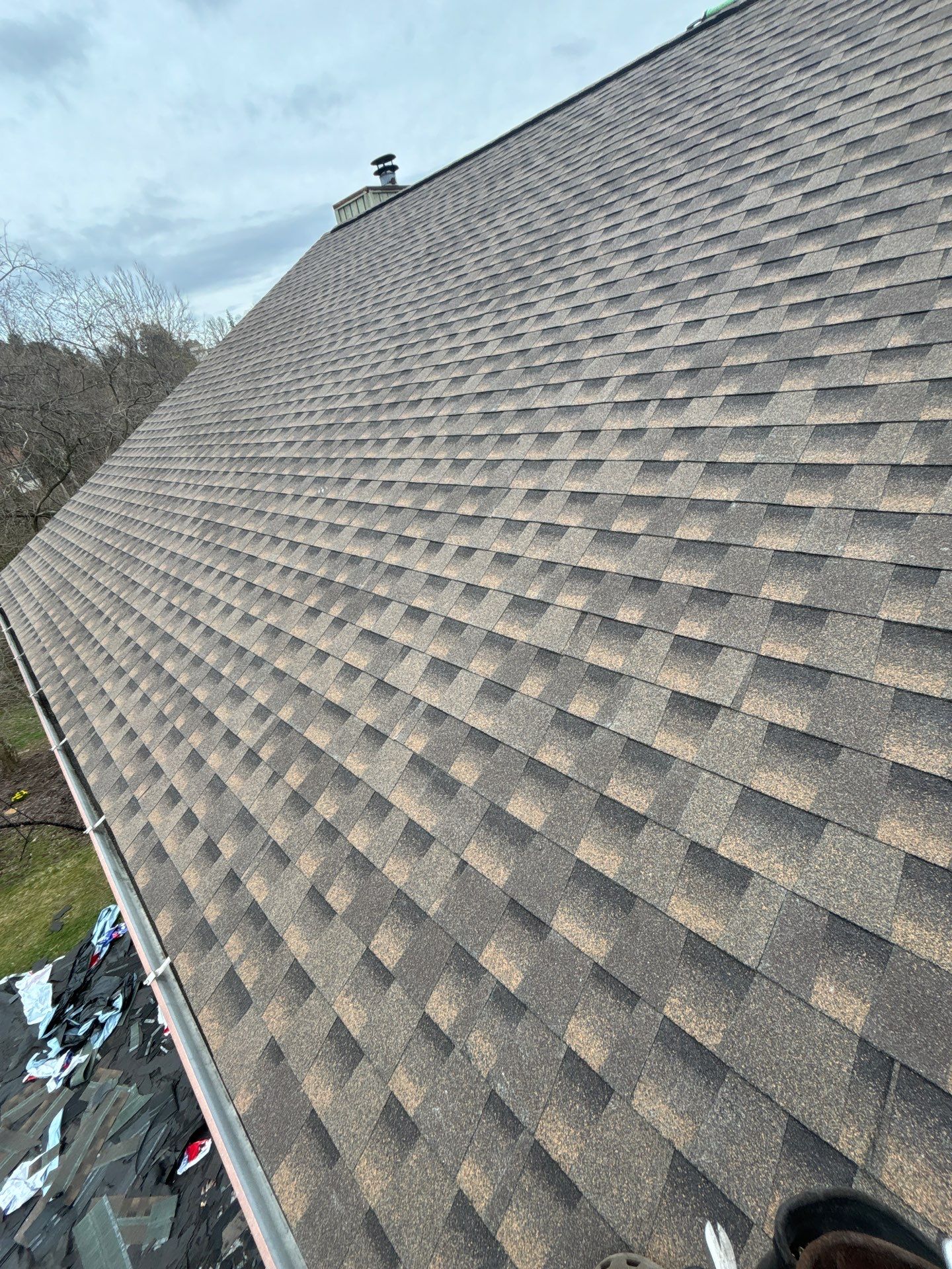 Residential Roofing Installation using GAF Timberline HDZ Pewter Gray by Rainstoppers Roofing