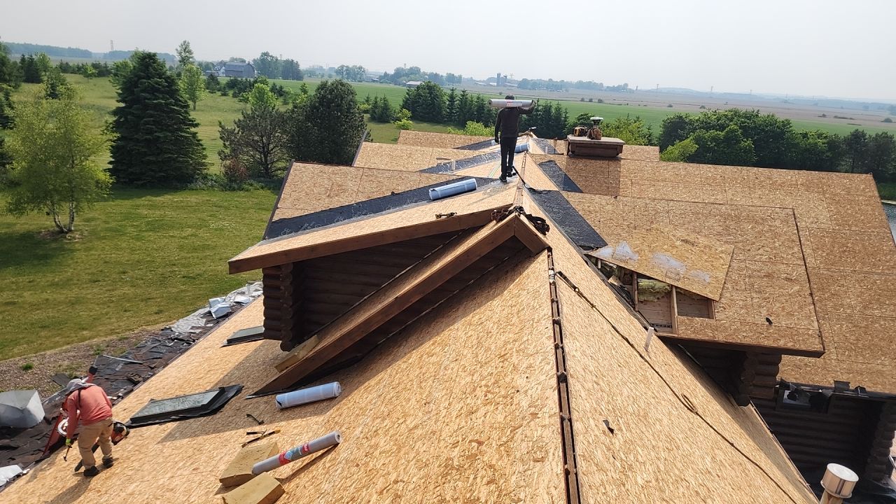 Residential Roofing Installation using GAF timberline HDZ shingles by Gellings Roofing & Siding
