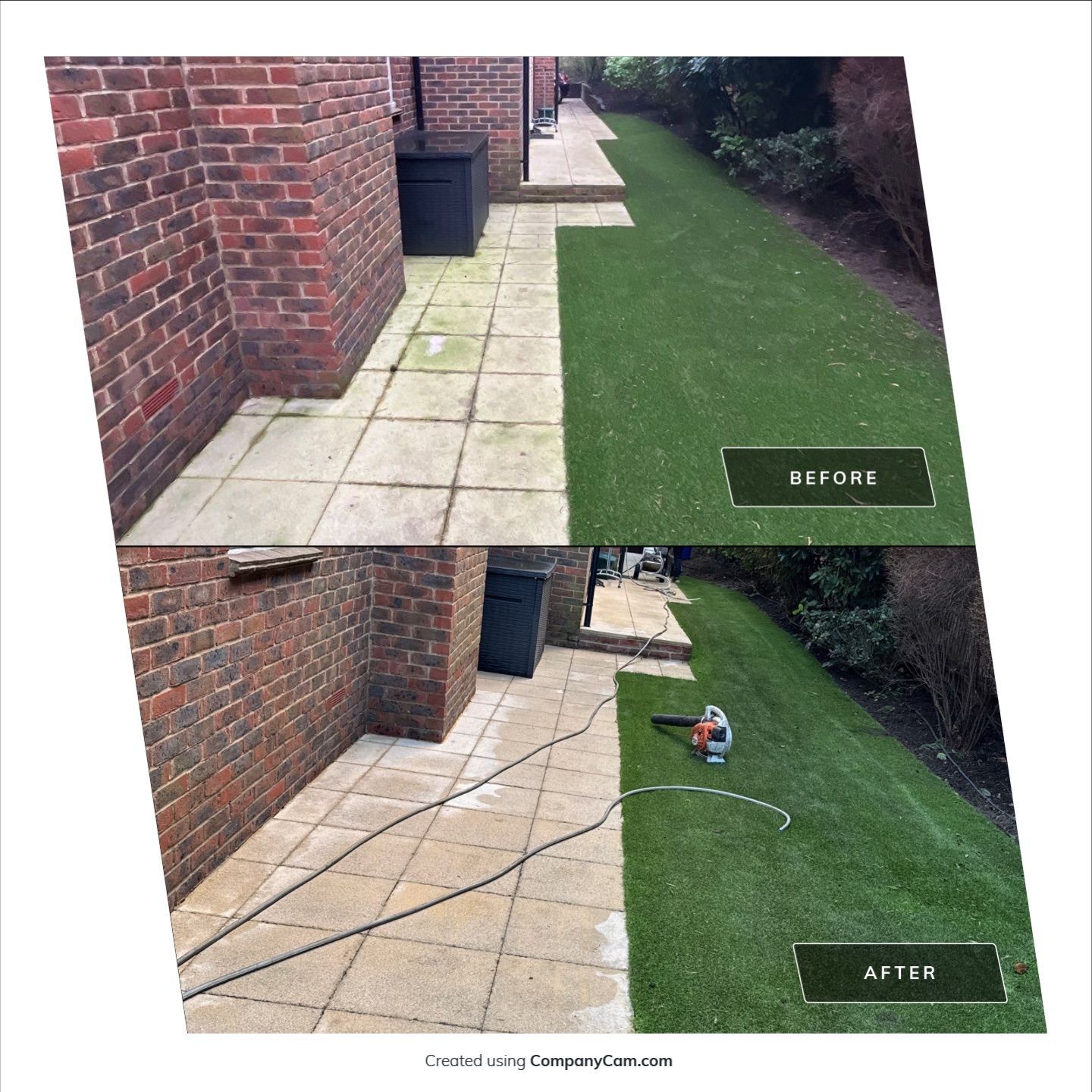 Roof - Driveway - Patio Clean using 18inch Whirlaway FSC by Ges Exterior Cleaning ltd