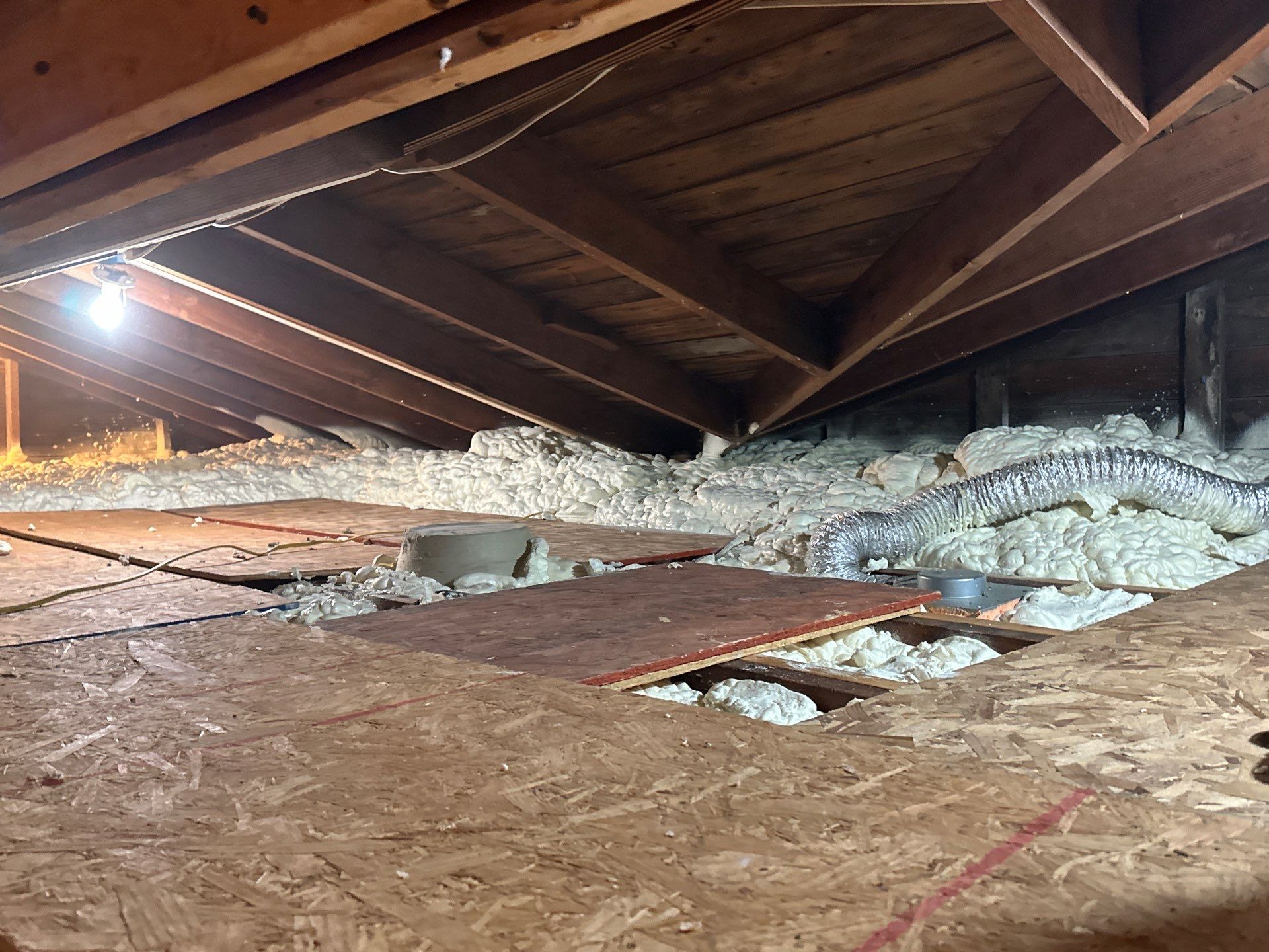 Open Cell to an Attic Flat by NYS Foam & Energy