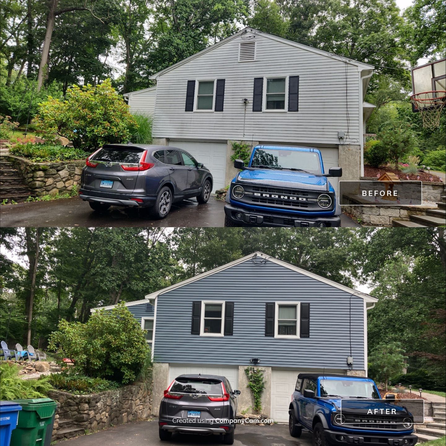 Siding Renewal with Cert Monogram D/4 x 12'6" clapboard, Pacific Blue by DiGiorgi Roofing and Siding Inc
