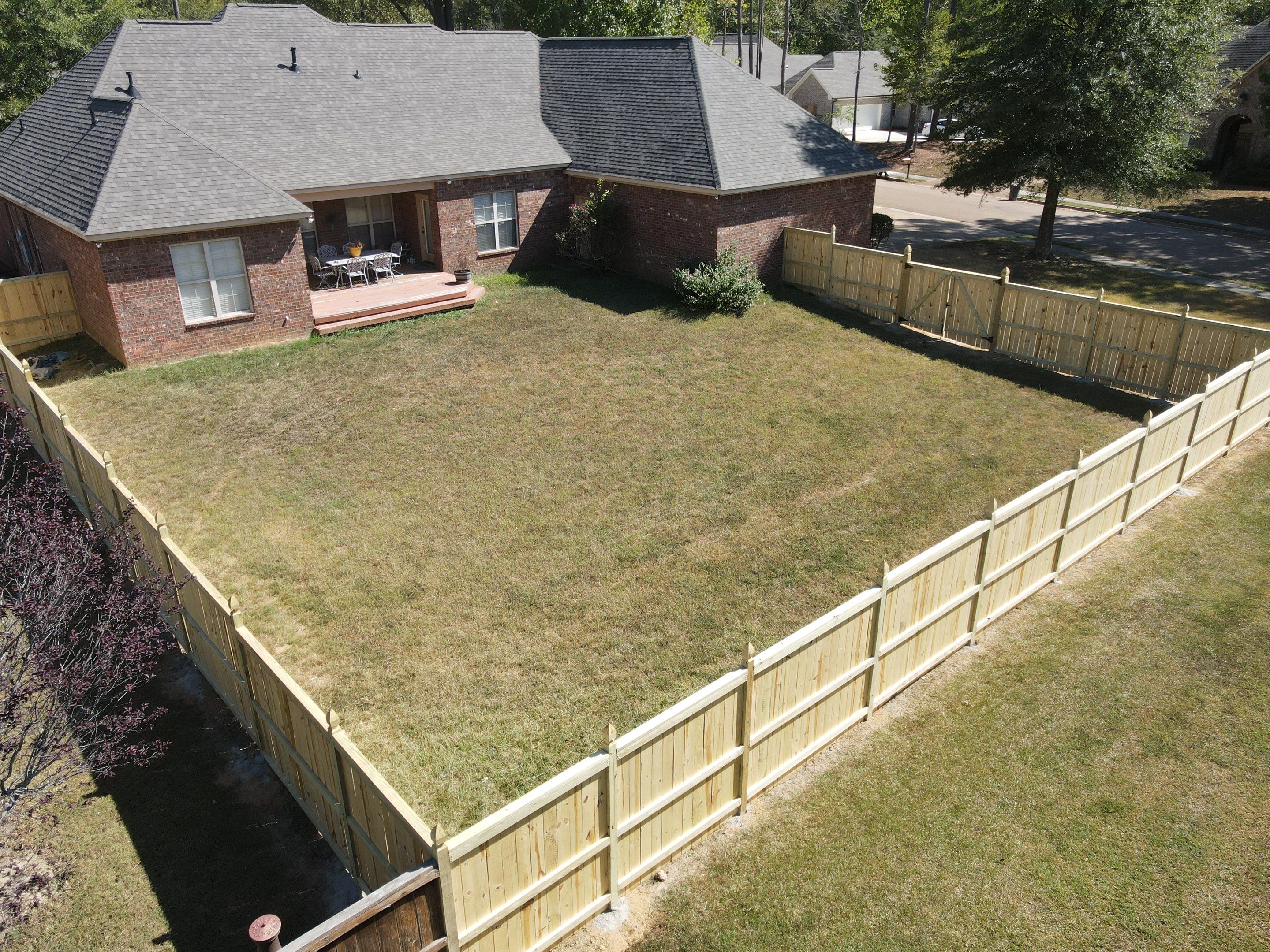 6ft Treated Pine Good Neighbor French Gothic  by Roberson Construction LLC