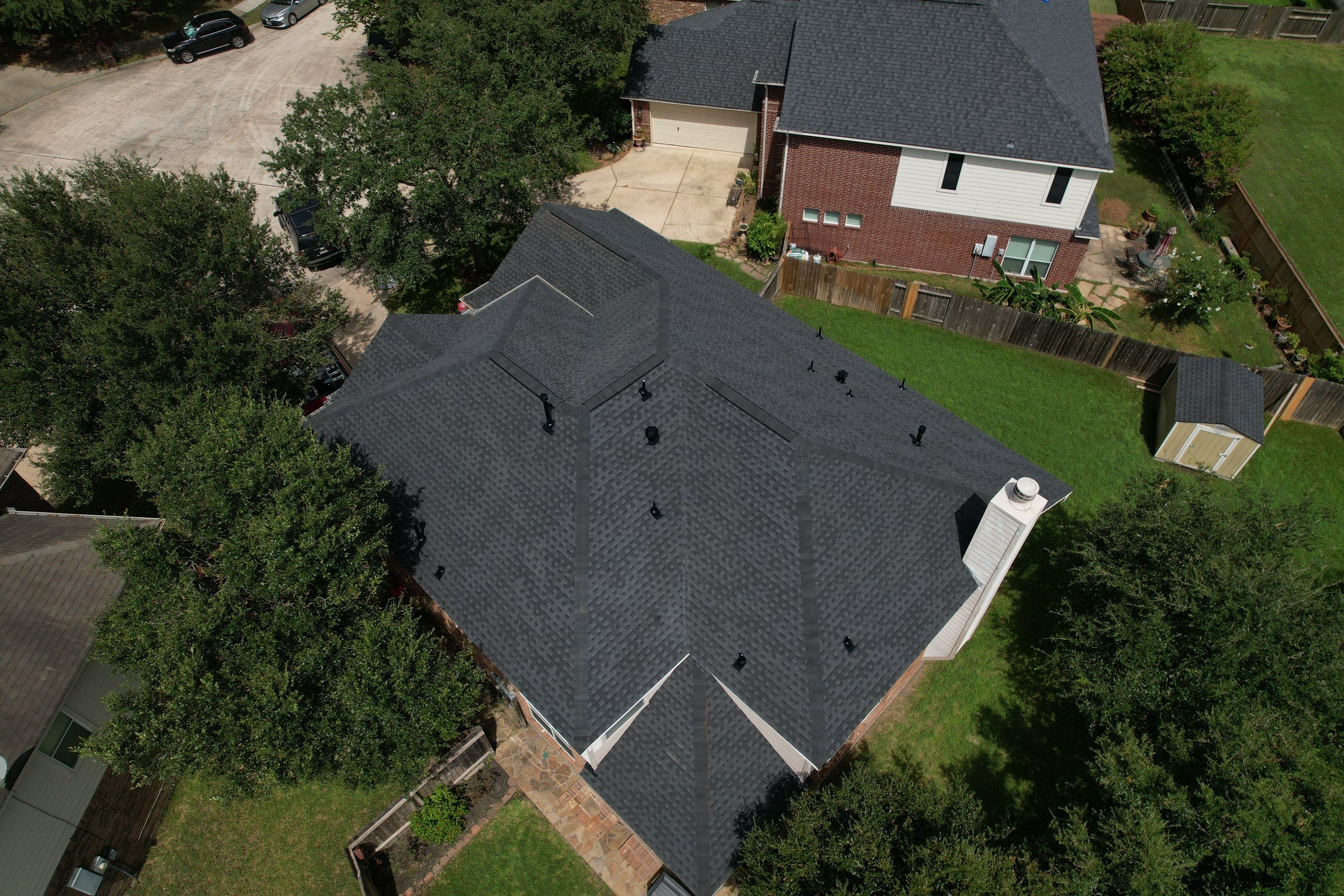 Residential Roofing Installation using GAF Timberline HDZ by Vlex Roofing 