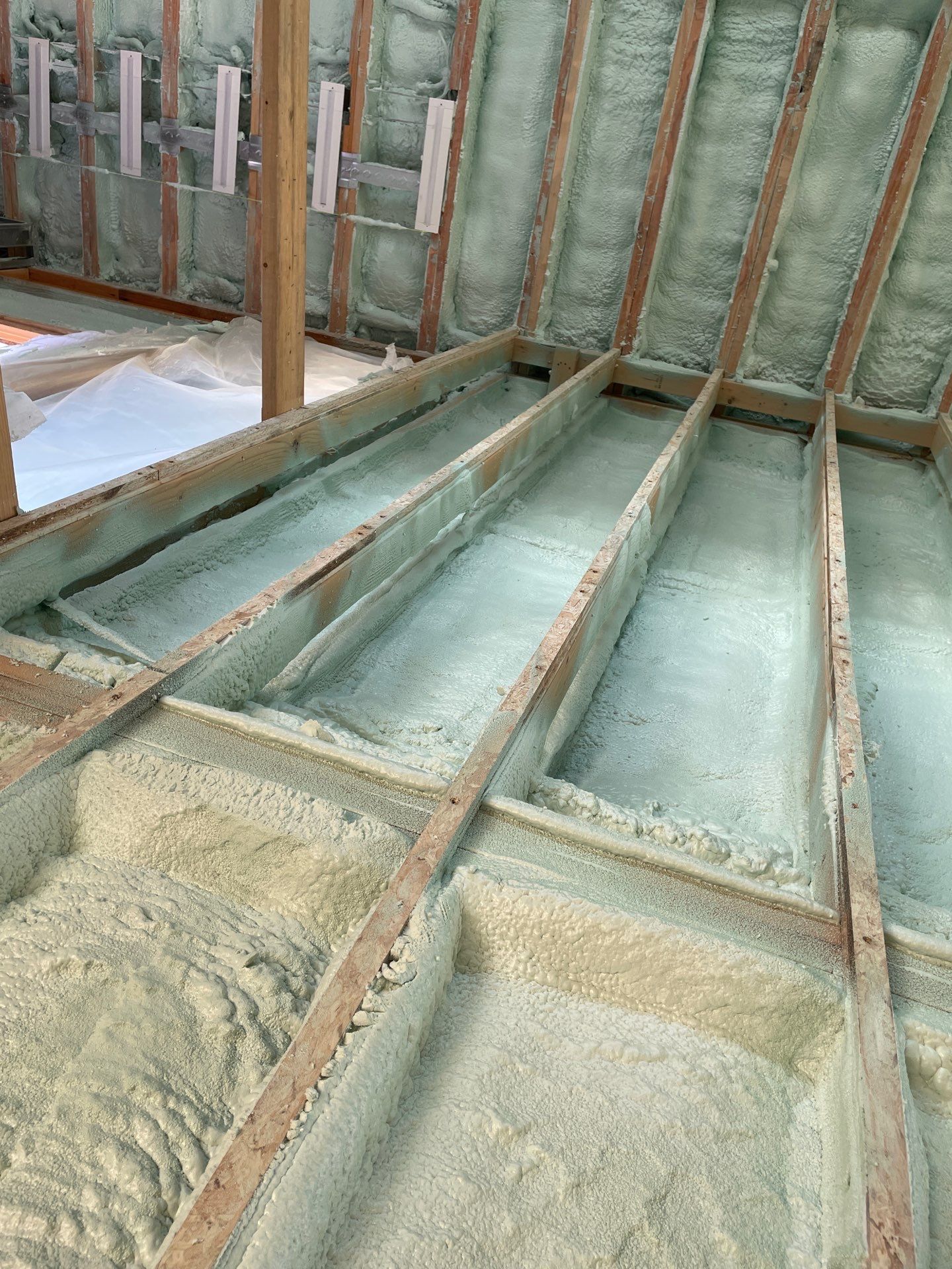 New Construction using Closed Cell Spray Foam by NYS Foam & Energy