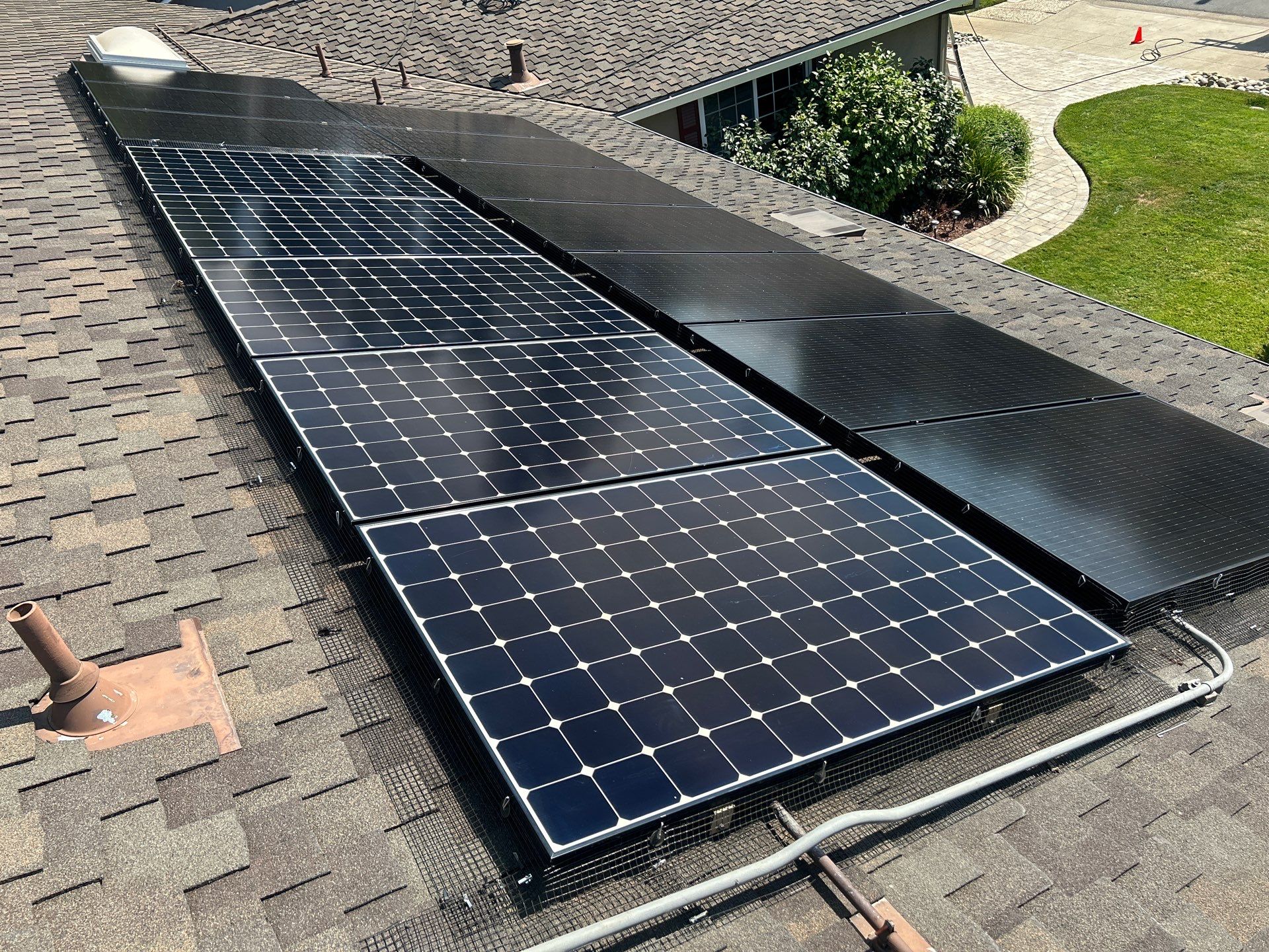 Solar Panel Critter Guard Installation by All One Solar Shine