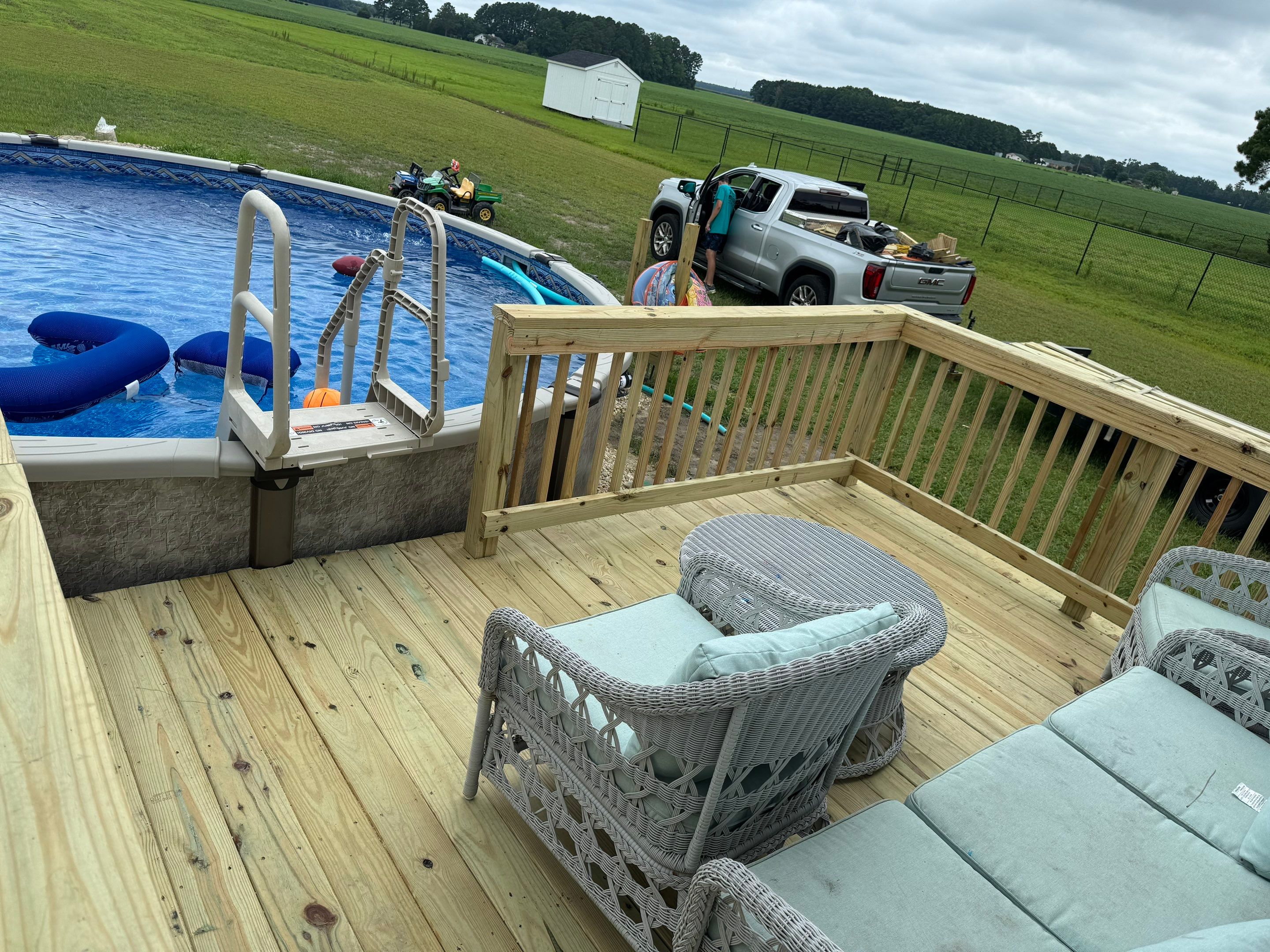 From Ordinary to Outdoor Oasis. by Tidewater Fence
