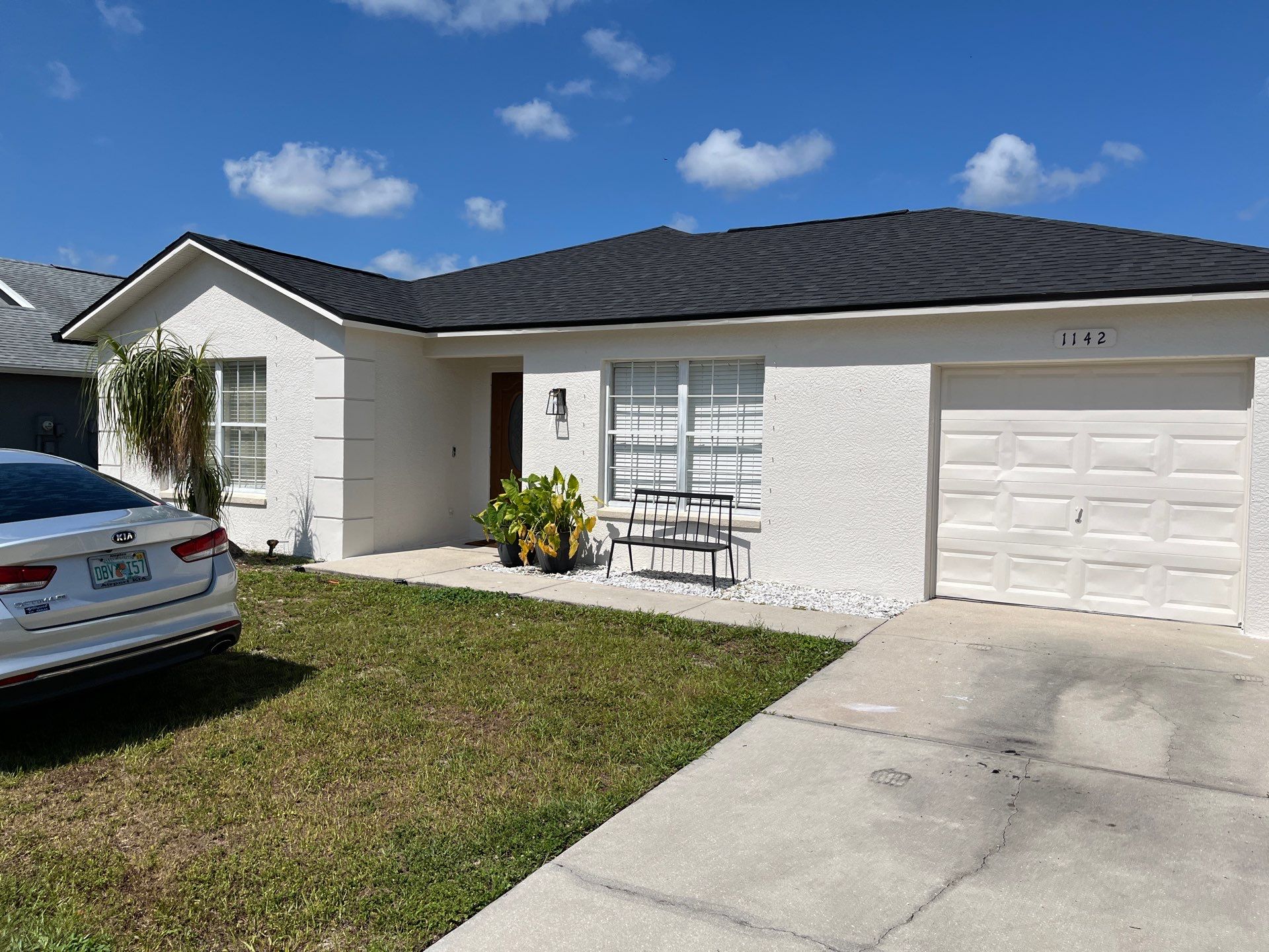 Black Seamless Gutters and Downspouts in Fort Myers FL by Gutter Professors