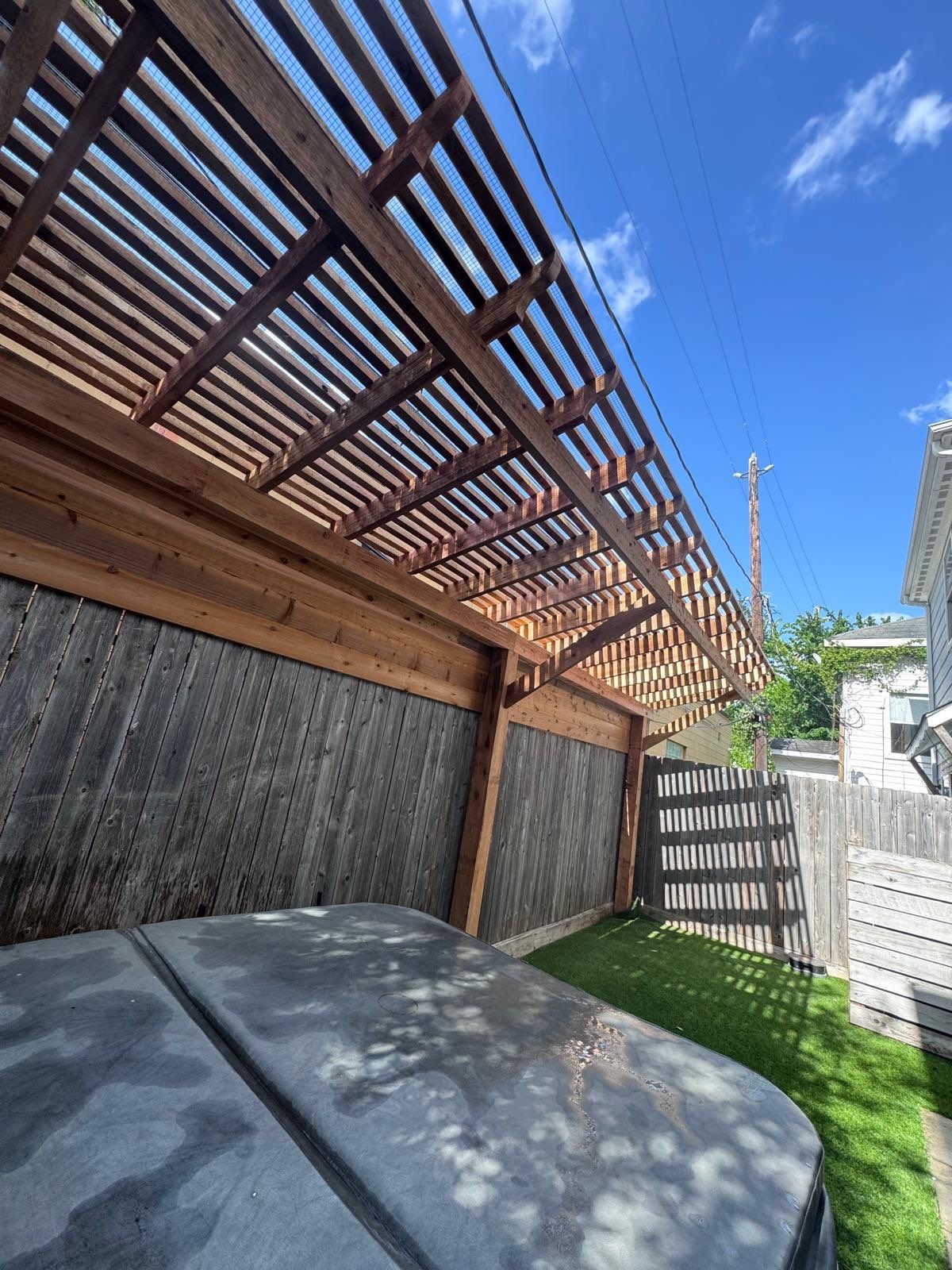🌿 Kristy’s Backyard Privacy & Pergola Transformation by Texas Urban Elements