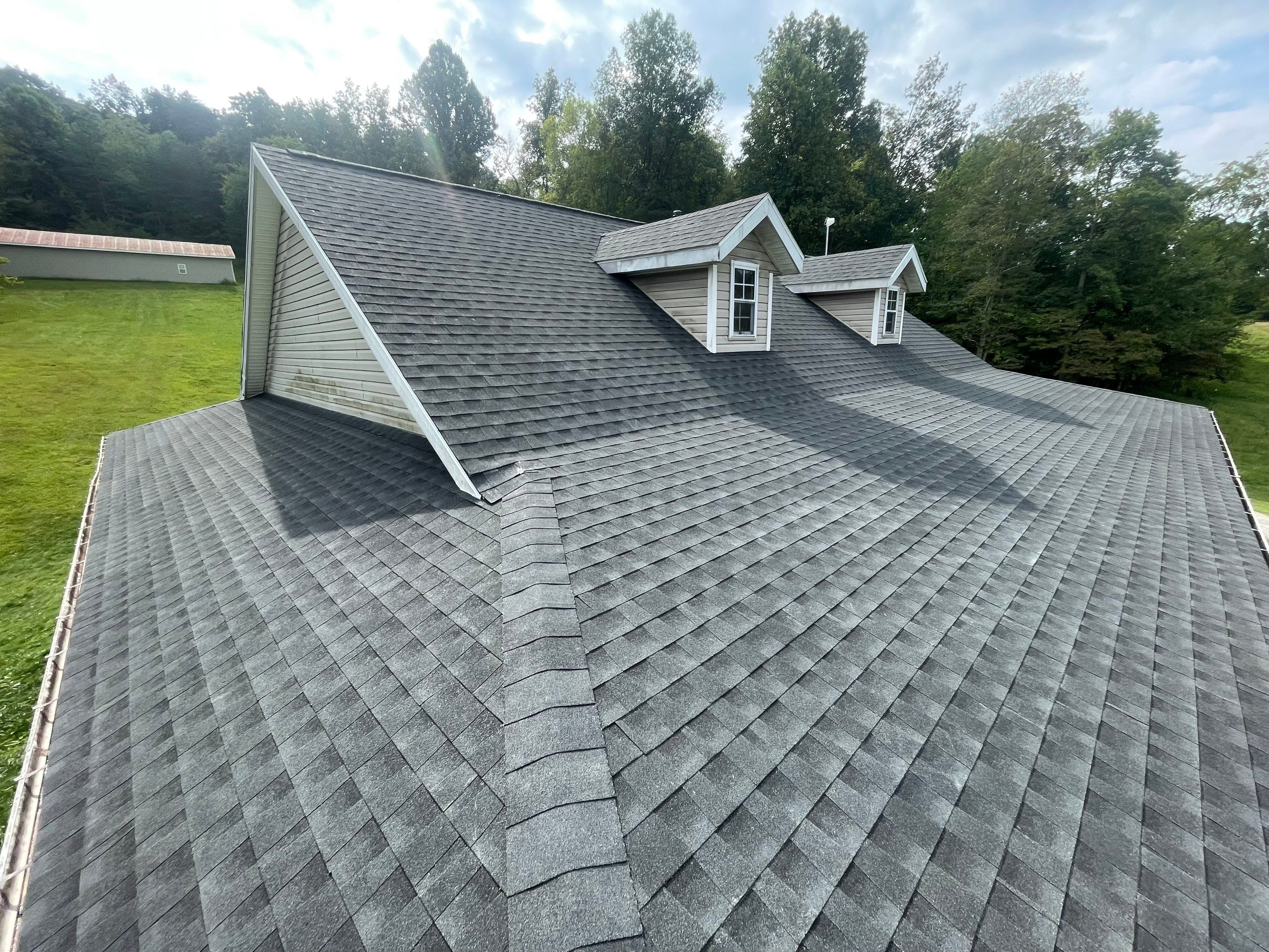Residential Roofing Installation using GAF Timberline HDZ by Rainstoppers Roofing