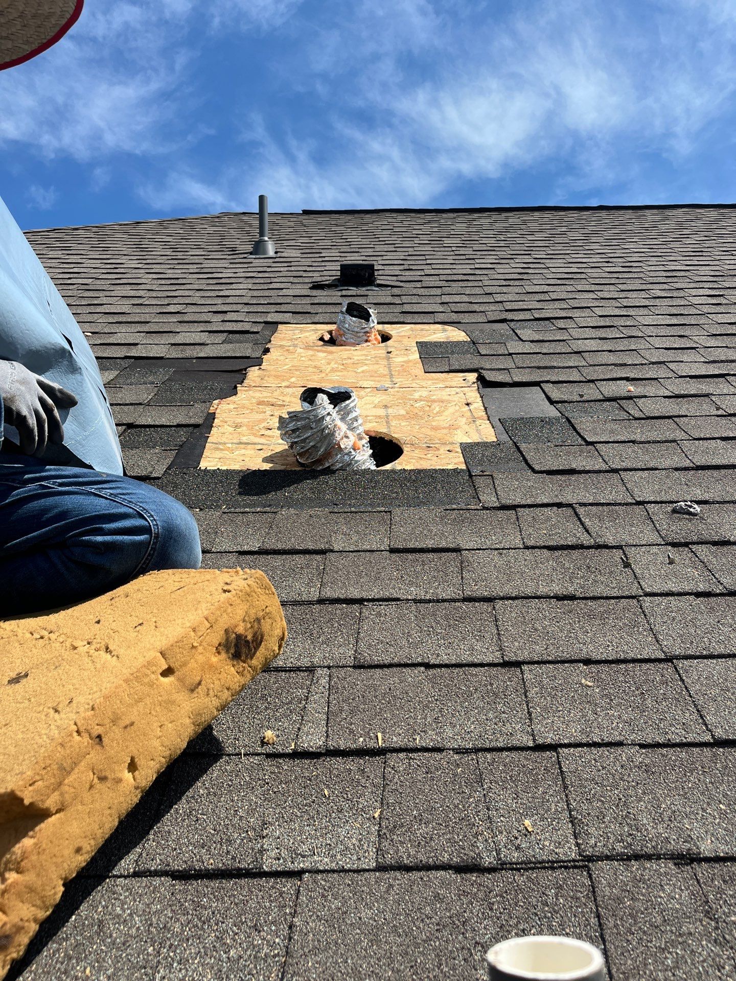 Hail Damage using Owen's Corning Duration (Lifetime) Shingles by Roof Repair Company