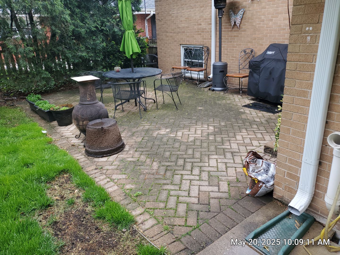 Brick paver cleaning  by Northern Power Washing LLC.