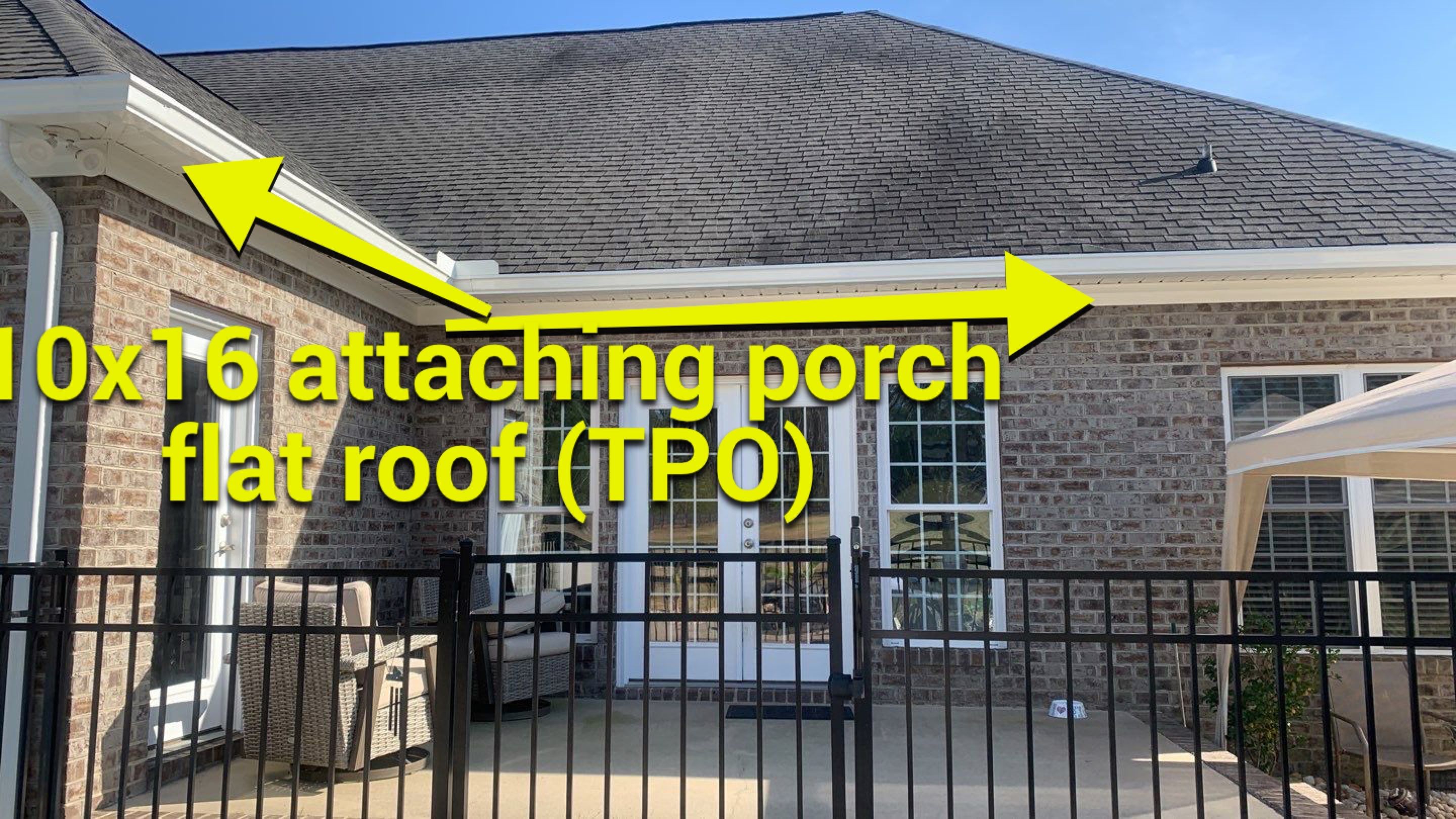Porch - Residential Roofing Installation by American Roofing NC