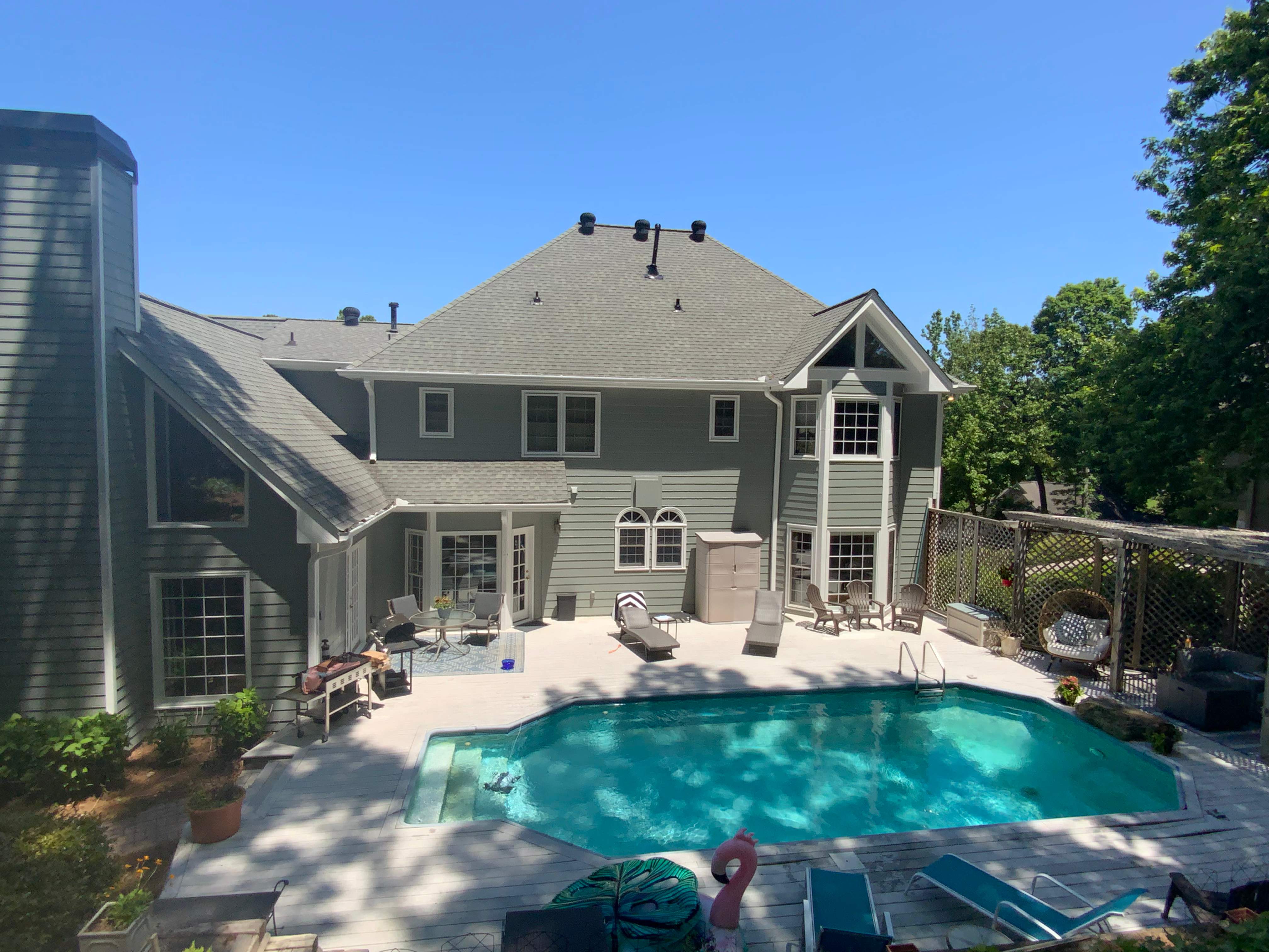 Full Exterior Home Repainting and Trim Refinishing in Roswell by Swift Home Renovations