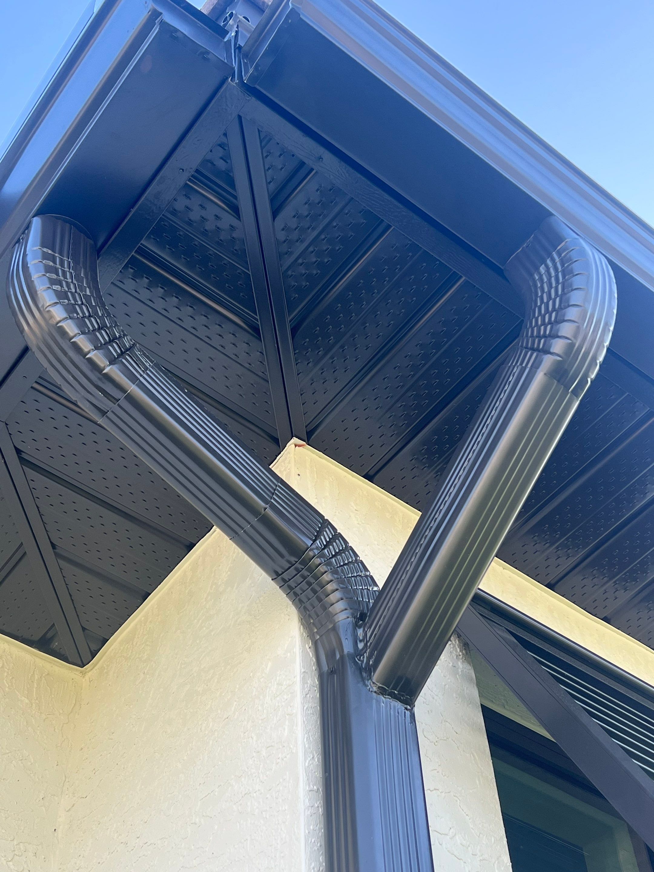 Bronze Seamless Gutters using K-Style Seamless Gutters in Cape Coral FL by Gutter Professors
