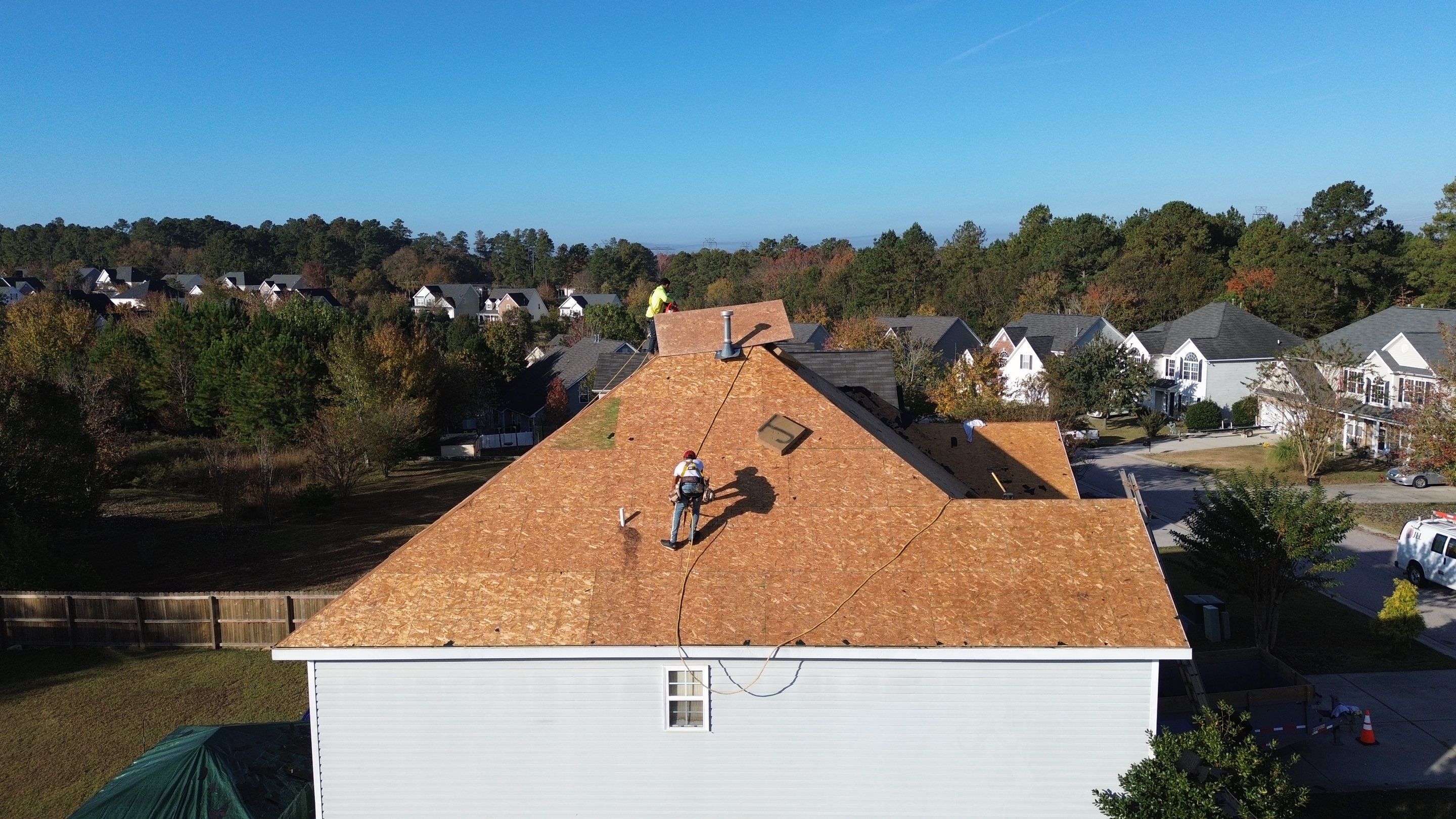 Roof replacement by hail damage by Just Brilliant Restoration JBR