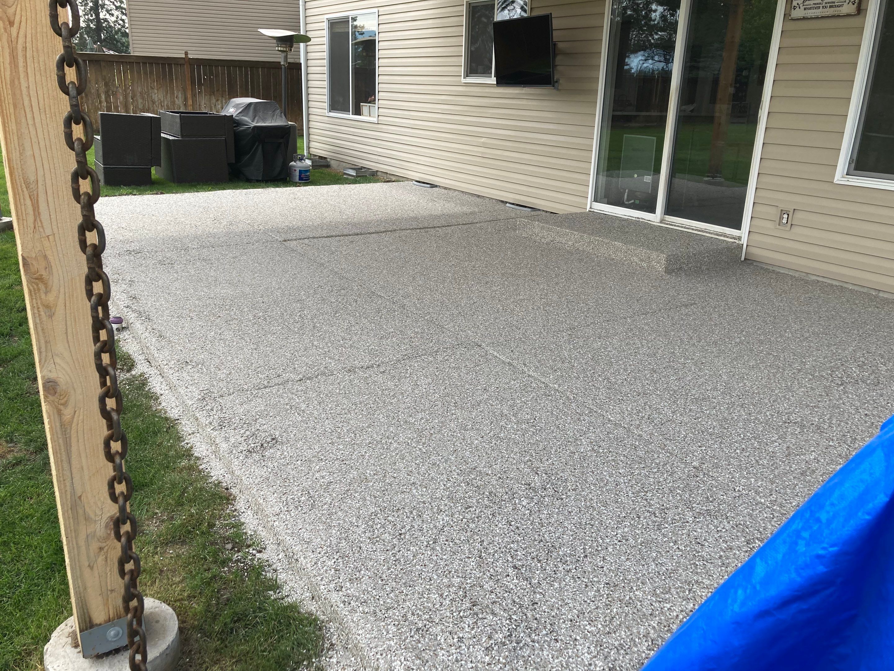 Patio and Walkway using Pebble Beach by Croc Coatings, LLC
