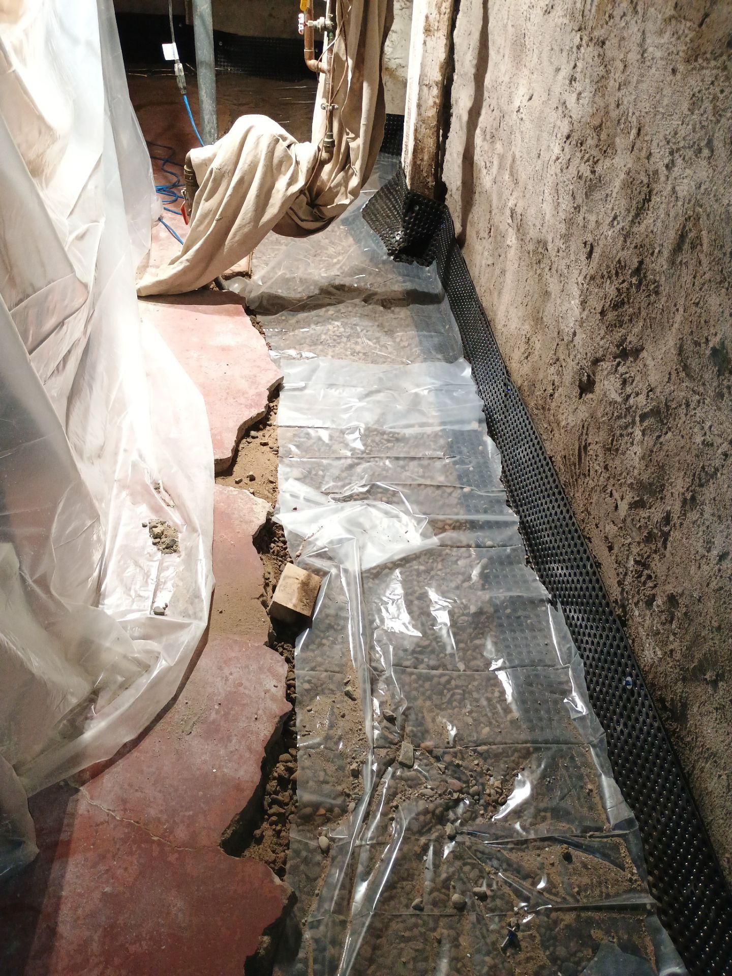 Full Basement Fix for Steve and Lisa by Waterproofing Northeast