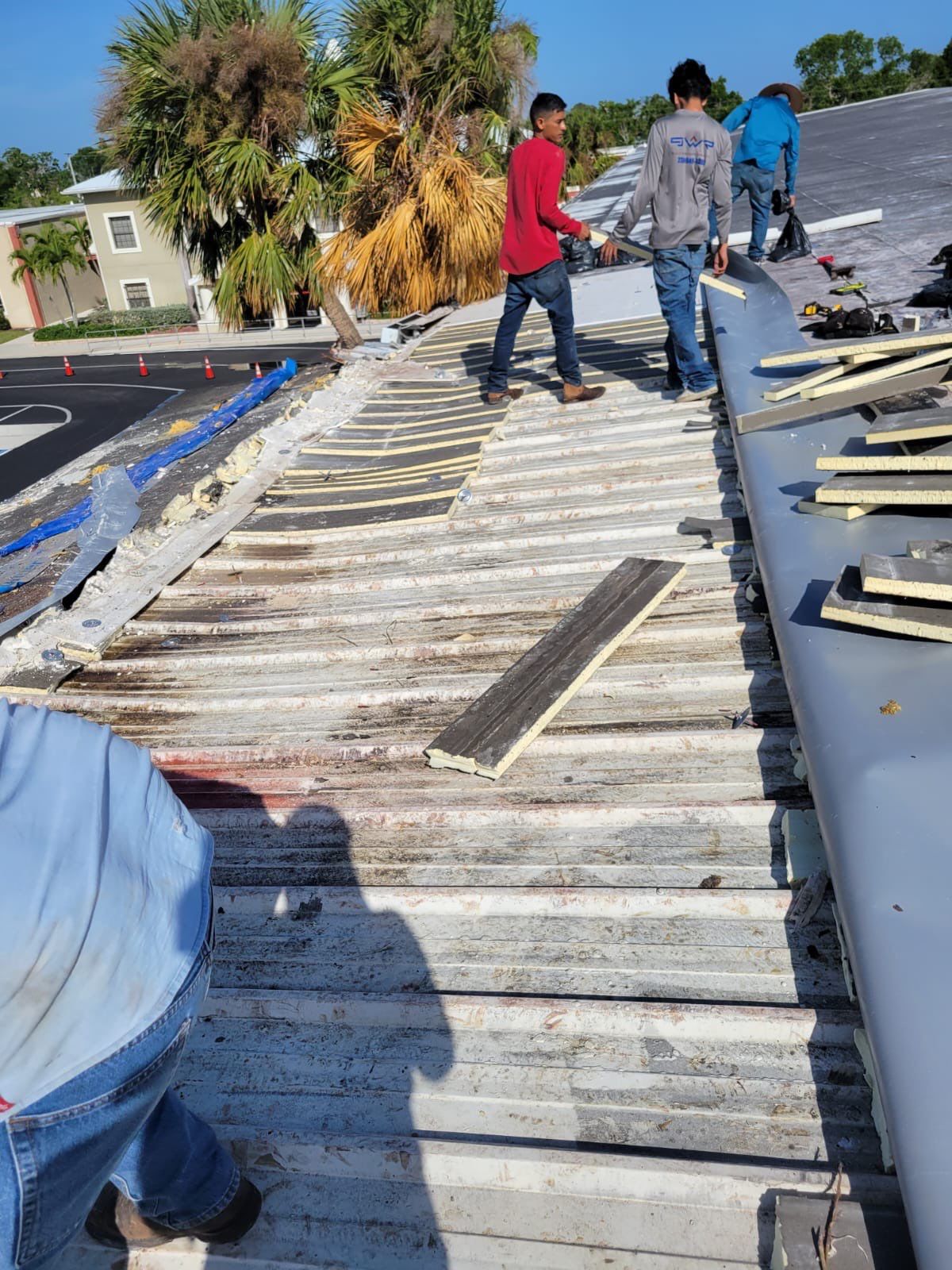 Emergency Repair on School from Storm Damage by Four Peaks Roofing