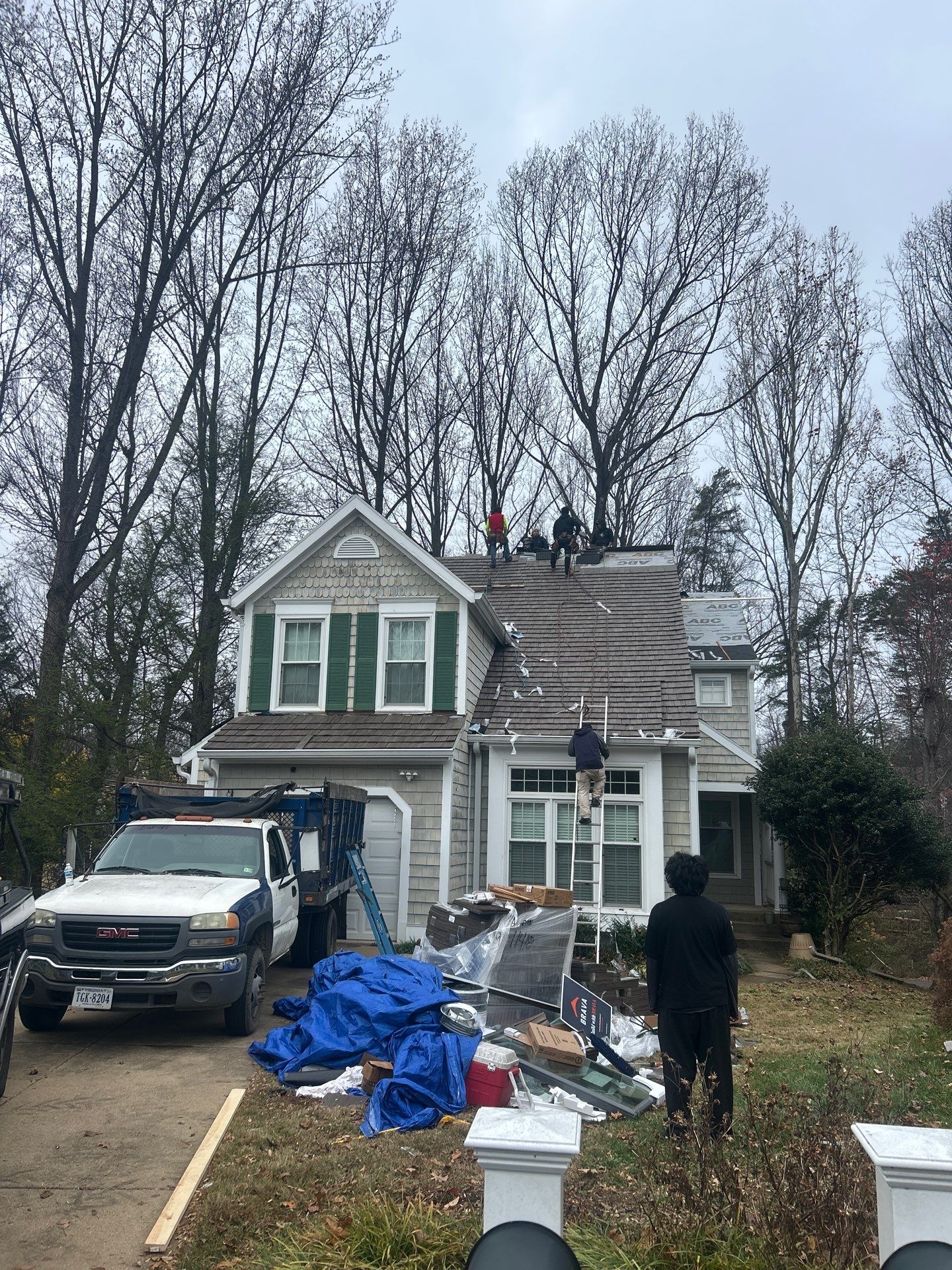 Reston :  Residential Roof Replacement with Brava Synthetic Cedar Shake Class C Natural  by RM Banning, Inc.