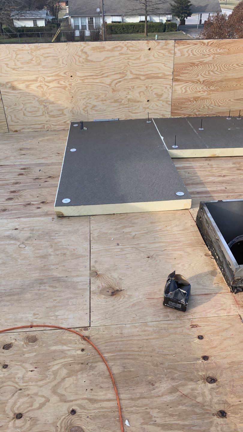 Full Commercial Roof Replacement using GAF Products in Anna Texas by Elite Roofing LLC