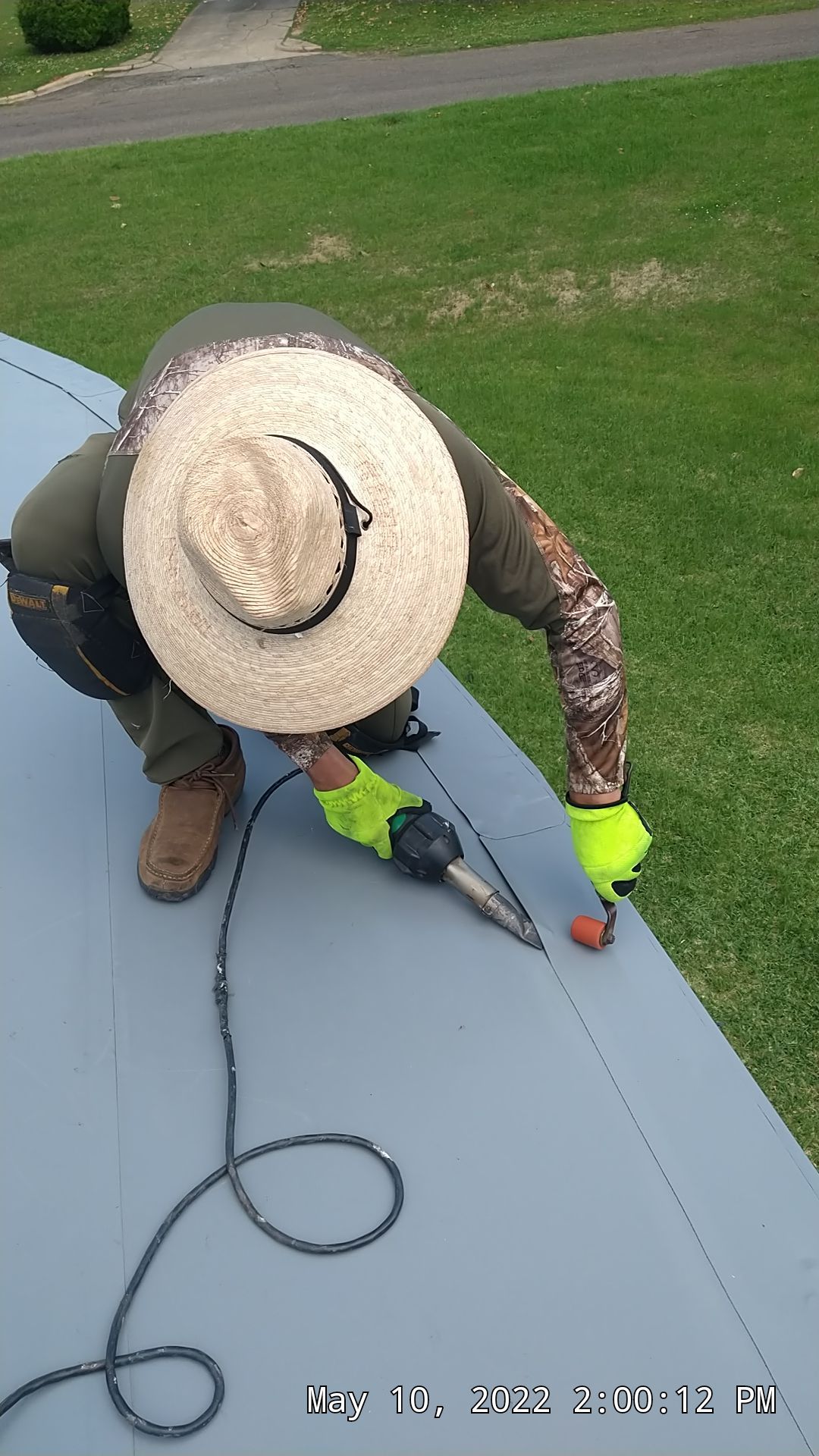 Commercial Roofing Installation using 50 mil PVC by Hostetler Roofing