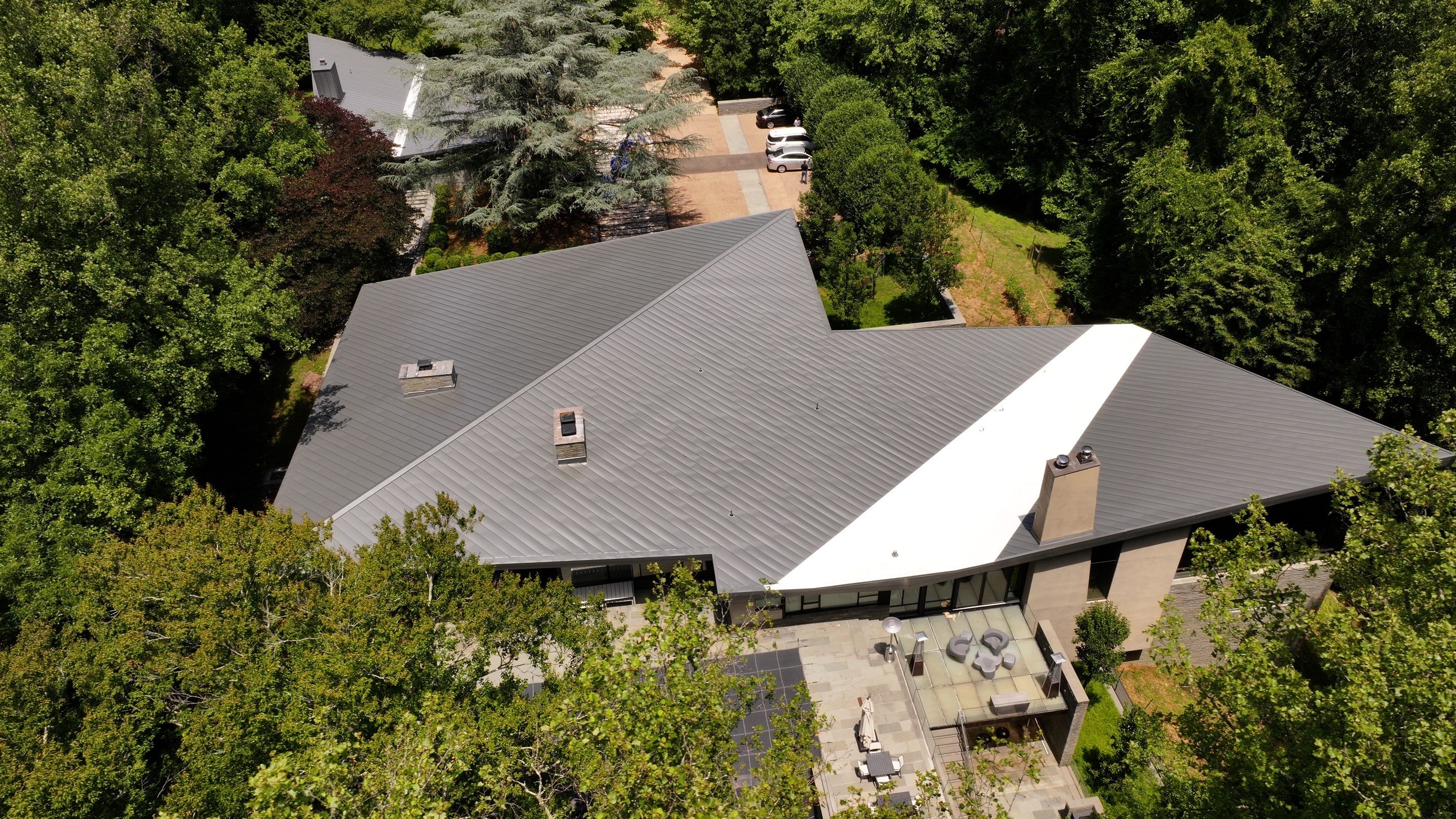 Modern Standing Seam Metal Roof Installation in McLean by American Home Contractors