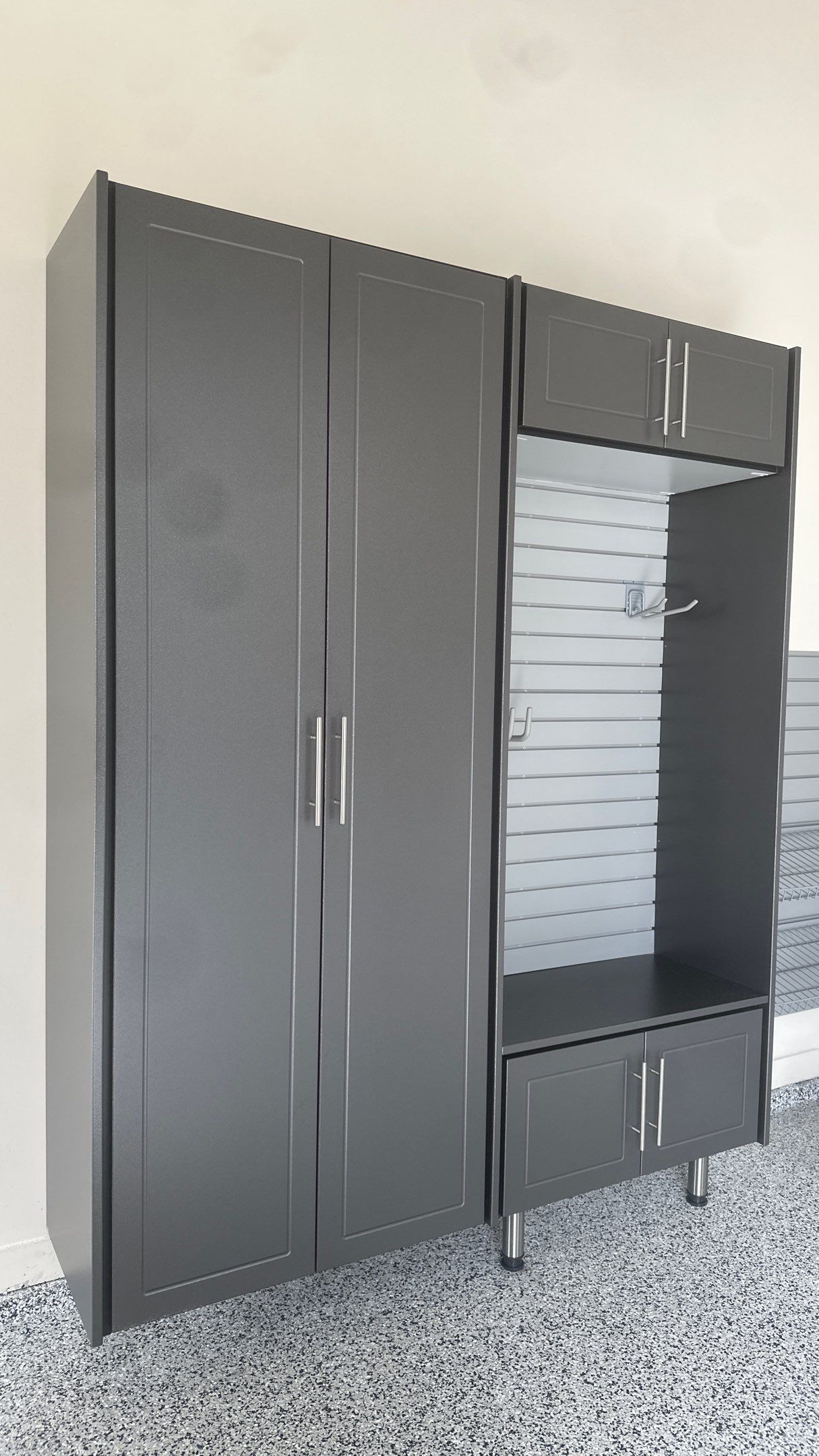 Tim S. added Cabinets and a Banner Garage Floor to his garage by Banner Garage