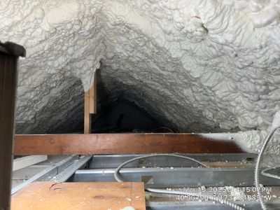 Attic Insulation using open cell spray foam