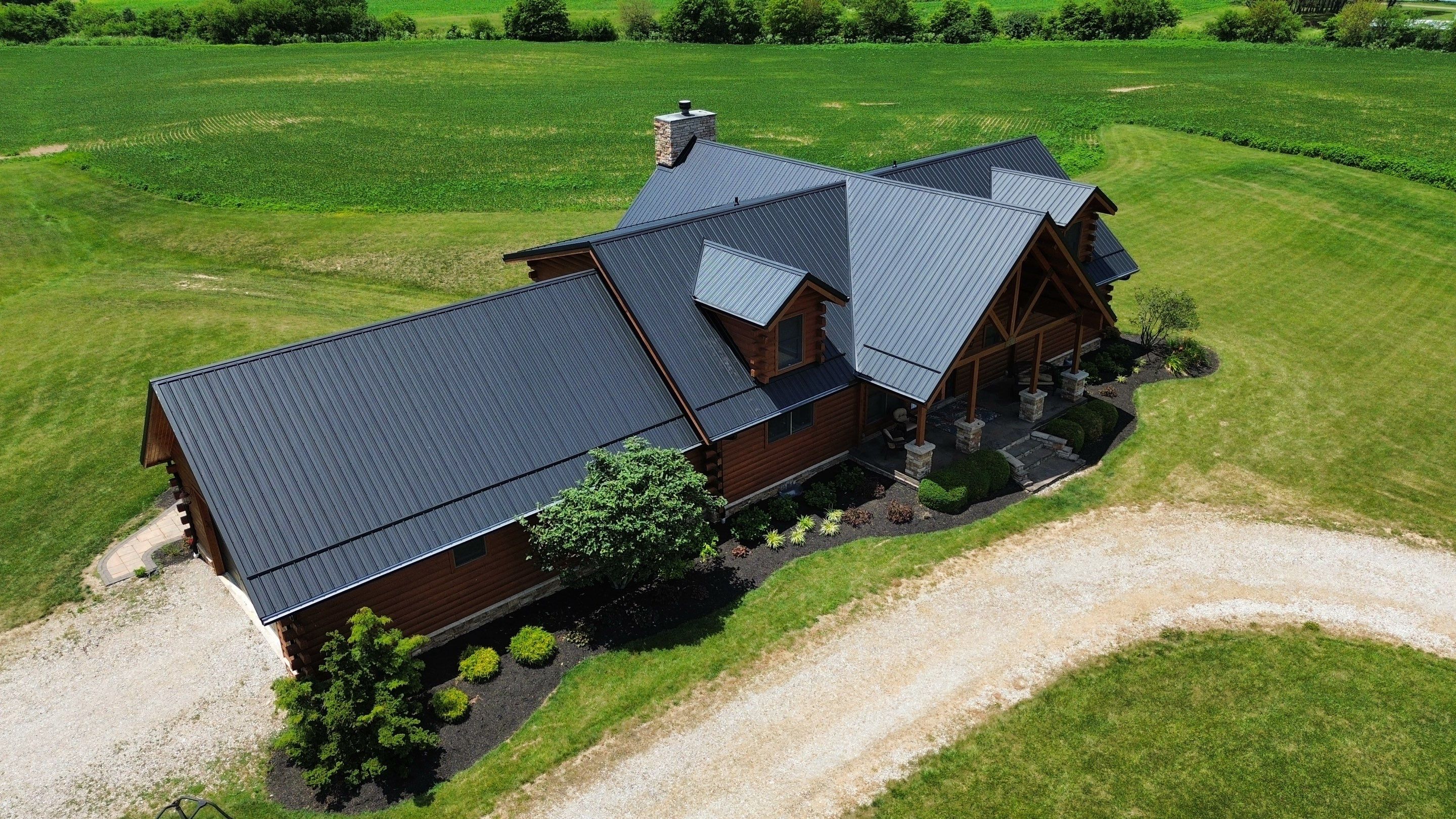 Residential Roofing Installation using Performance Panel Metal - Frost Black by RoofX 