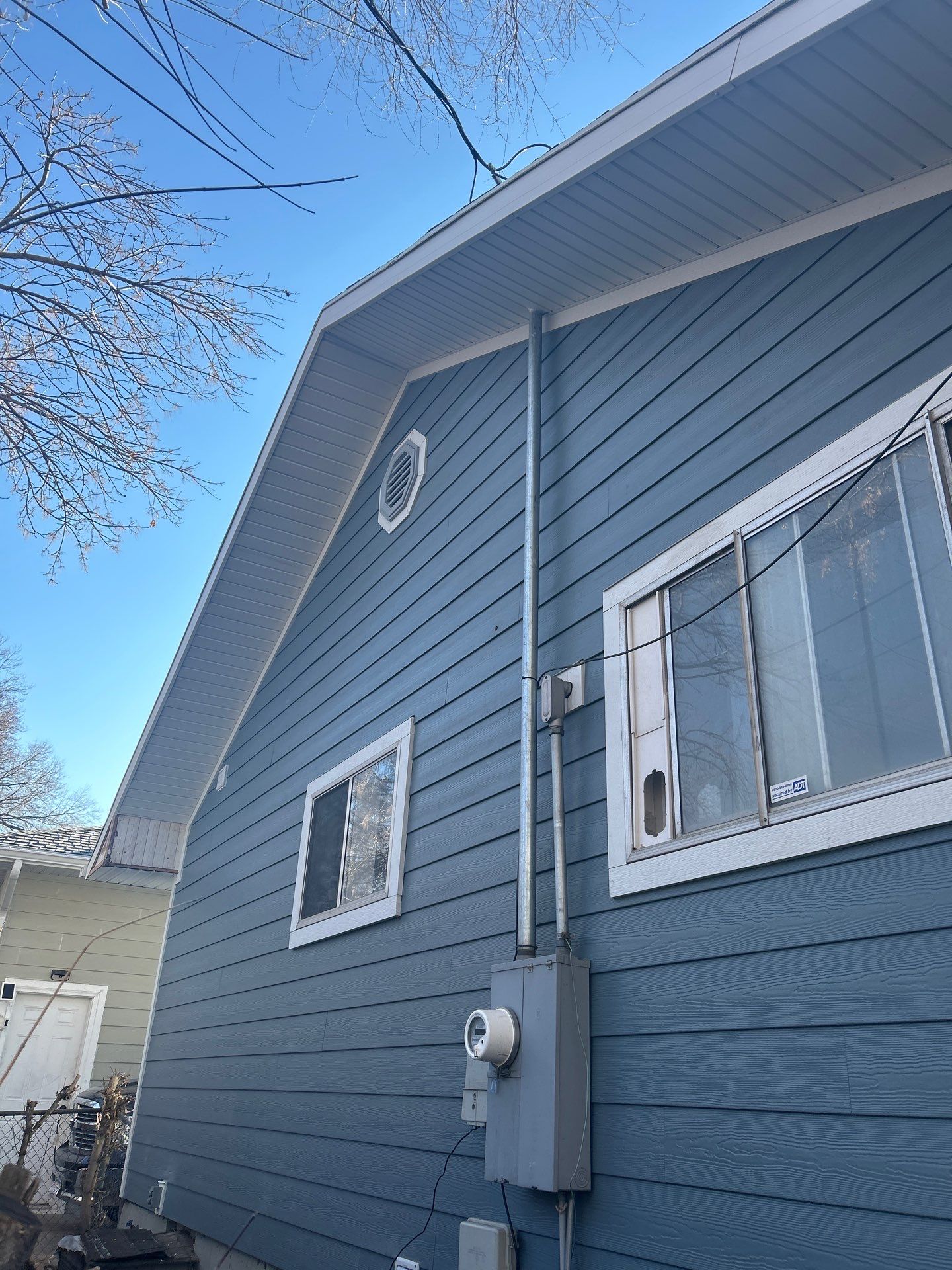 Ogden | Custom Hardie Transformation | Boothbay Blue & Summer Wheat Shakes by Ideal Siding Utah