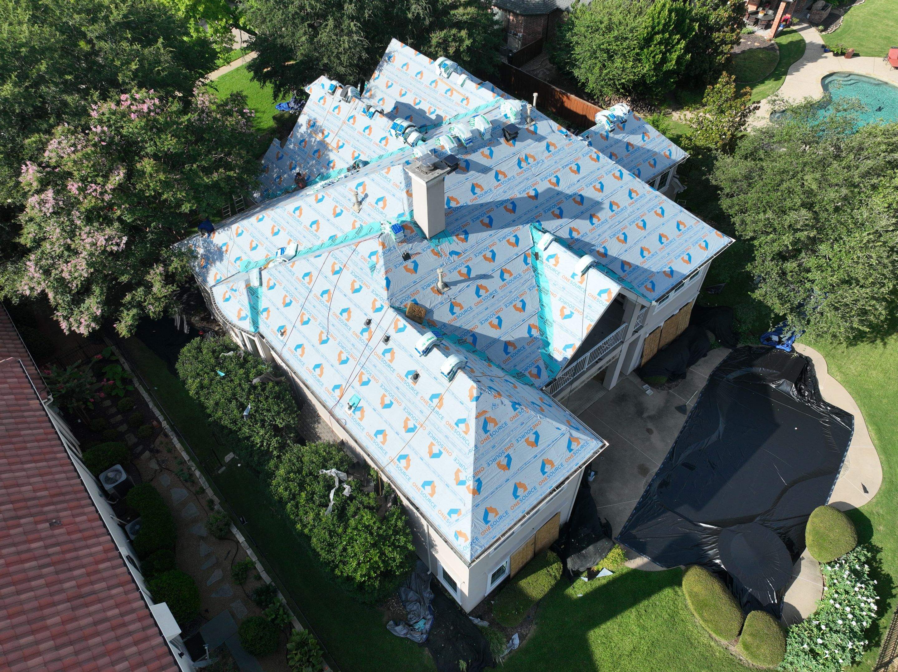 Residential Roofing Installation using Malarkey Vista Black Oak by OneSource Roofing and Restoration